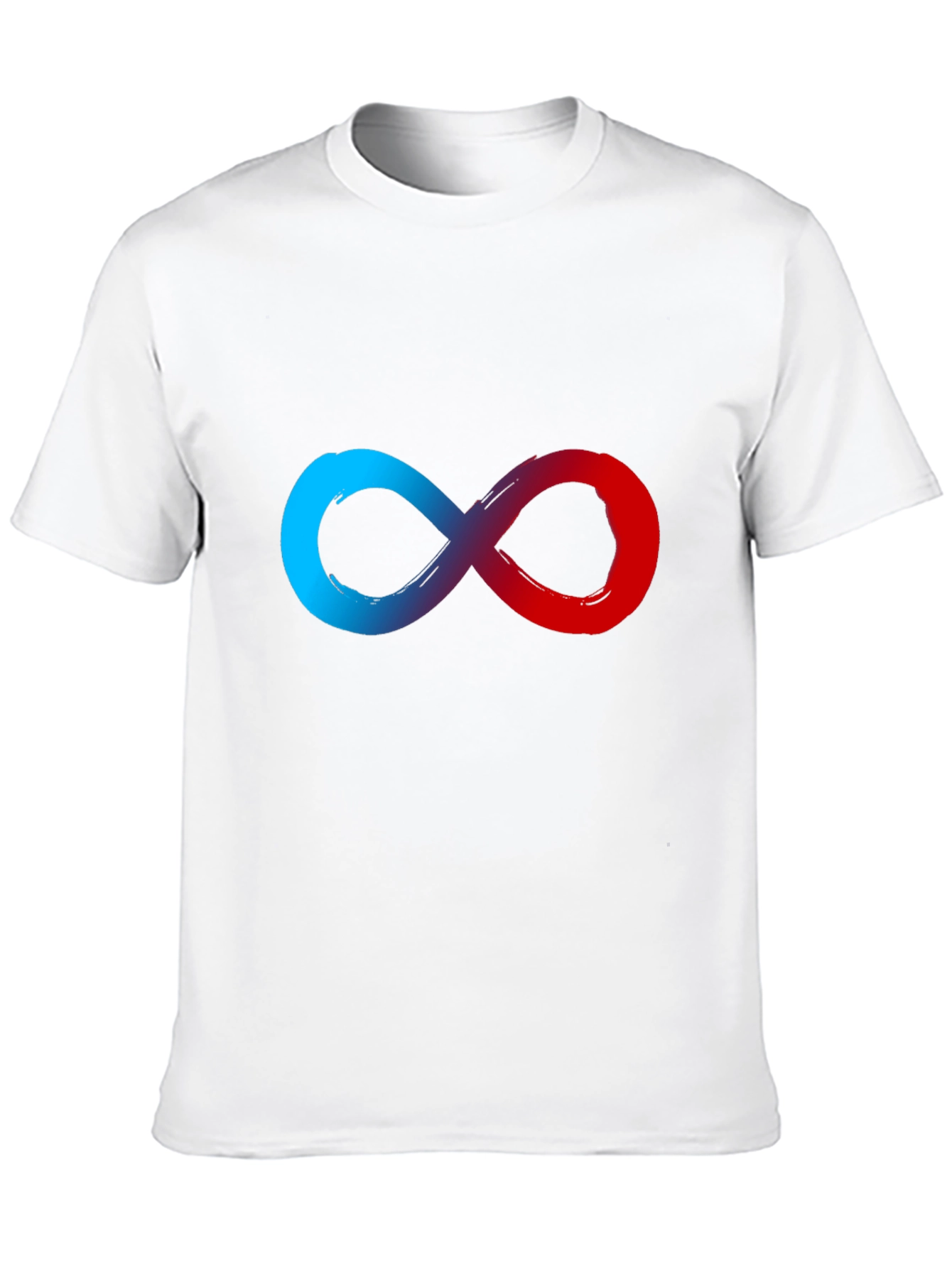 Infinity Symbol Graphic Tee - Soft Black Cotton Blend