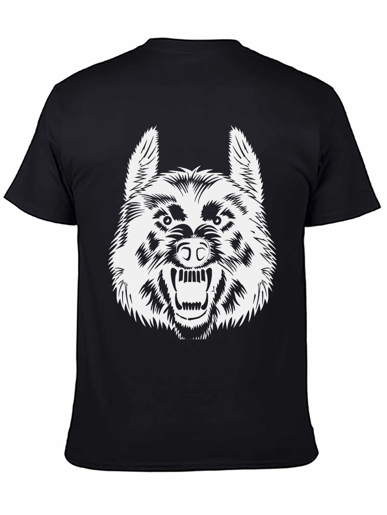Wolf Graphic T-Shirt - Fierce Black Tee