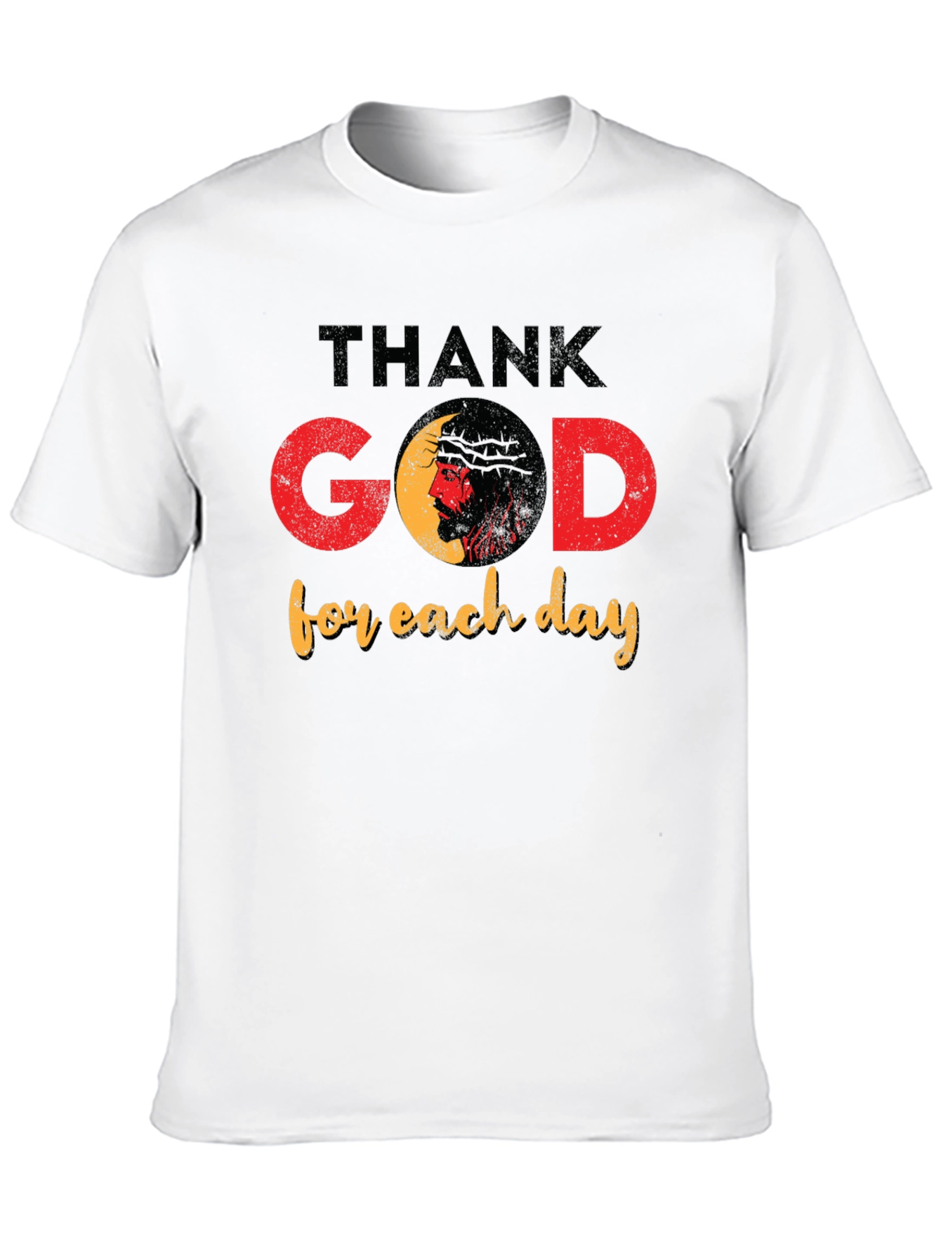 Thank God for Each Day Black T-Shirt