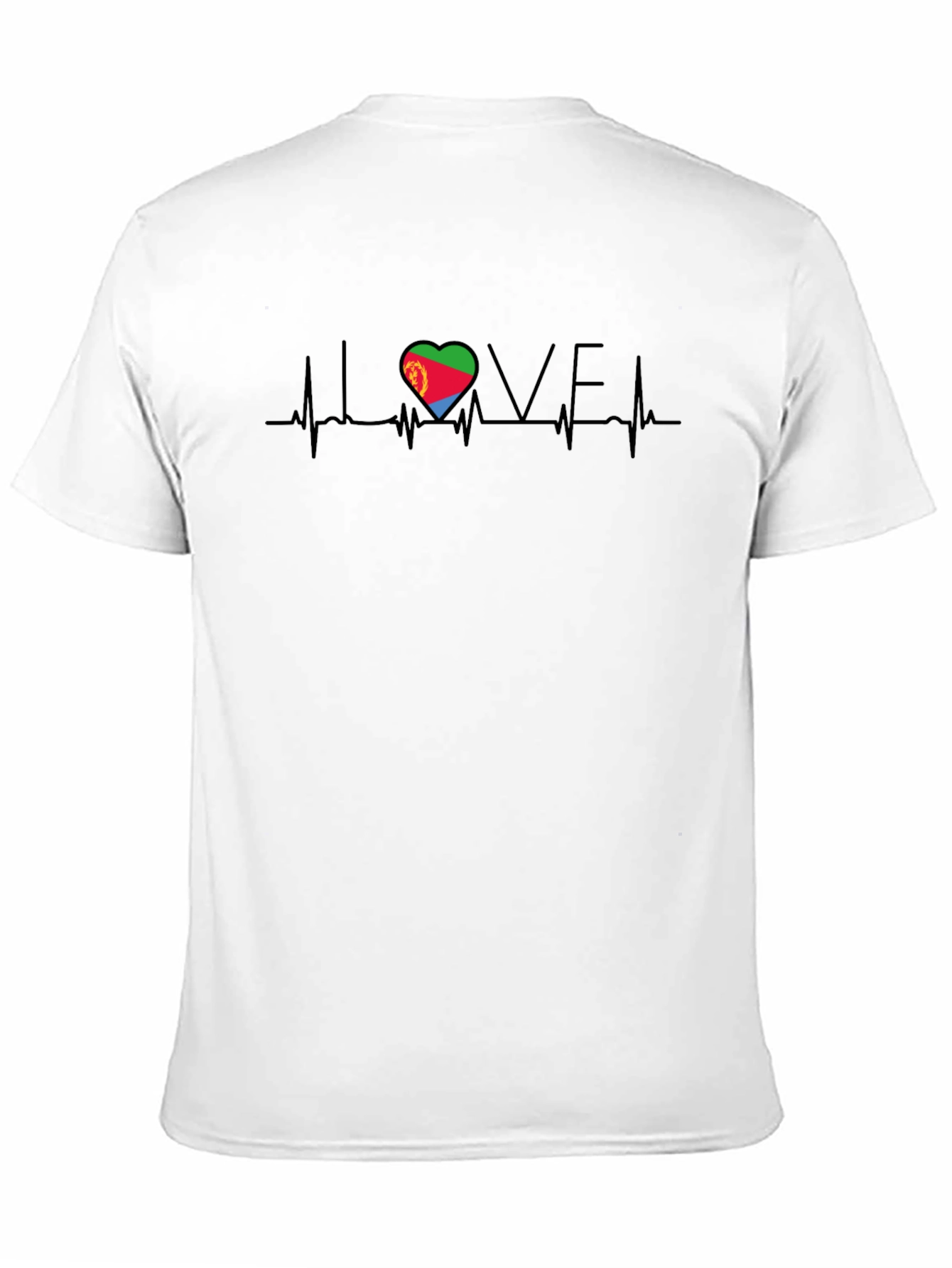 Eritrea Love Heartbeat T-Shirt