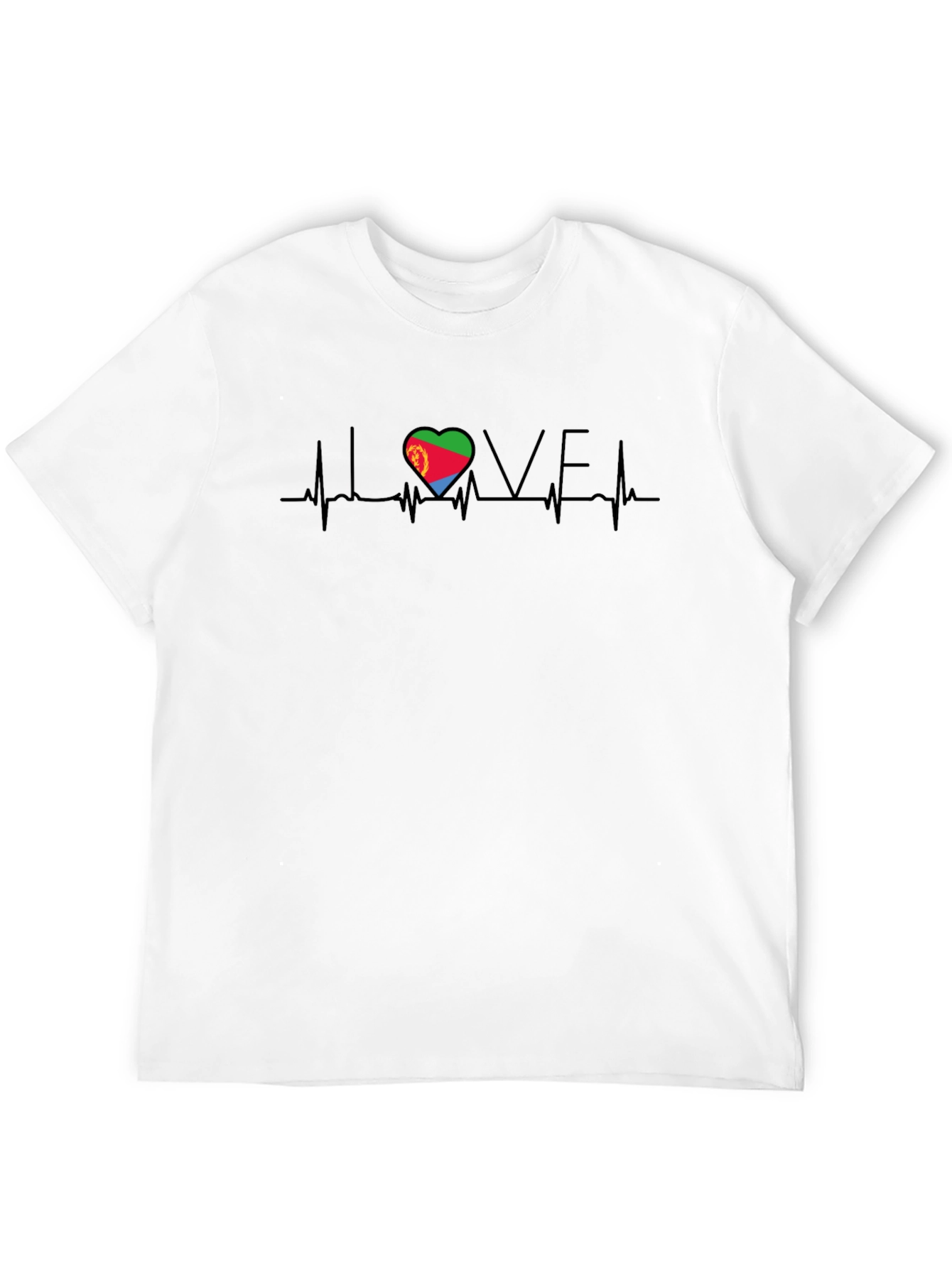 Eritrea Love Heartbeat T-Shirt