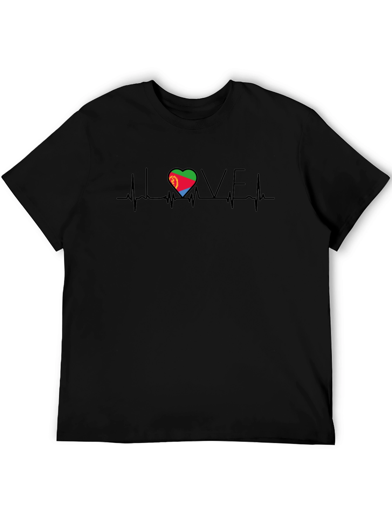 Eritrea Love Heartbeat T-Shirt