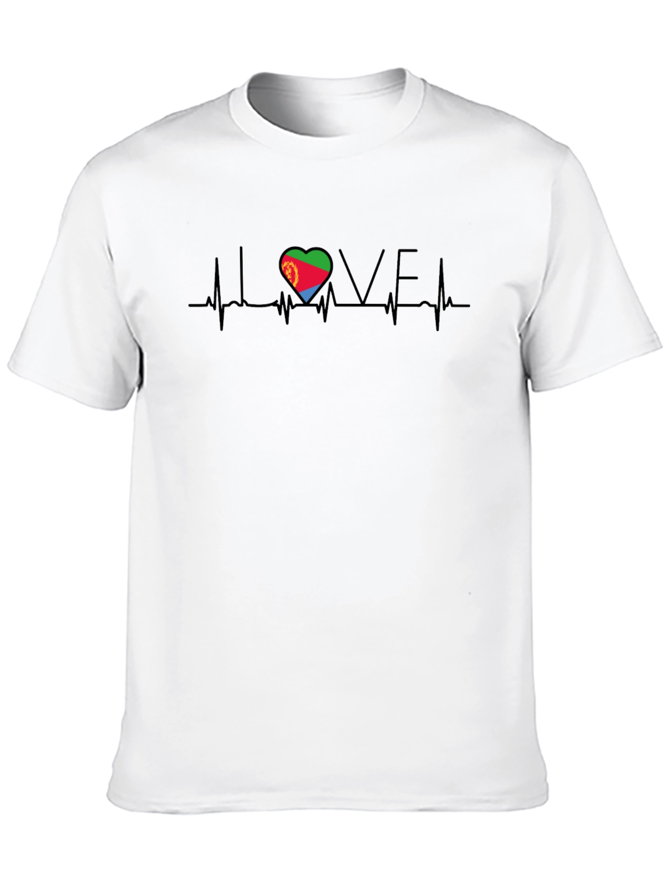 Eritrea Love Heartbeat T-Shirt
