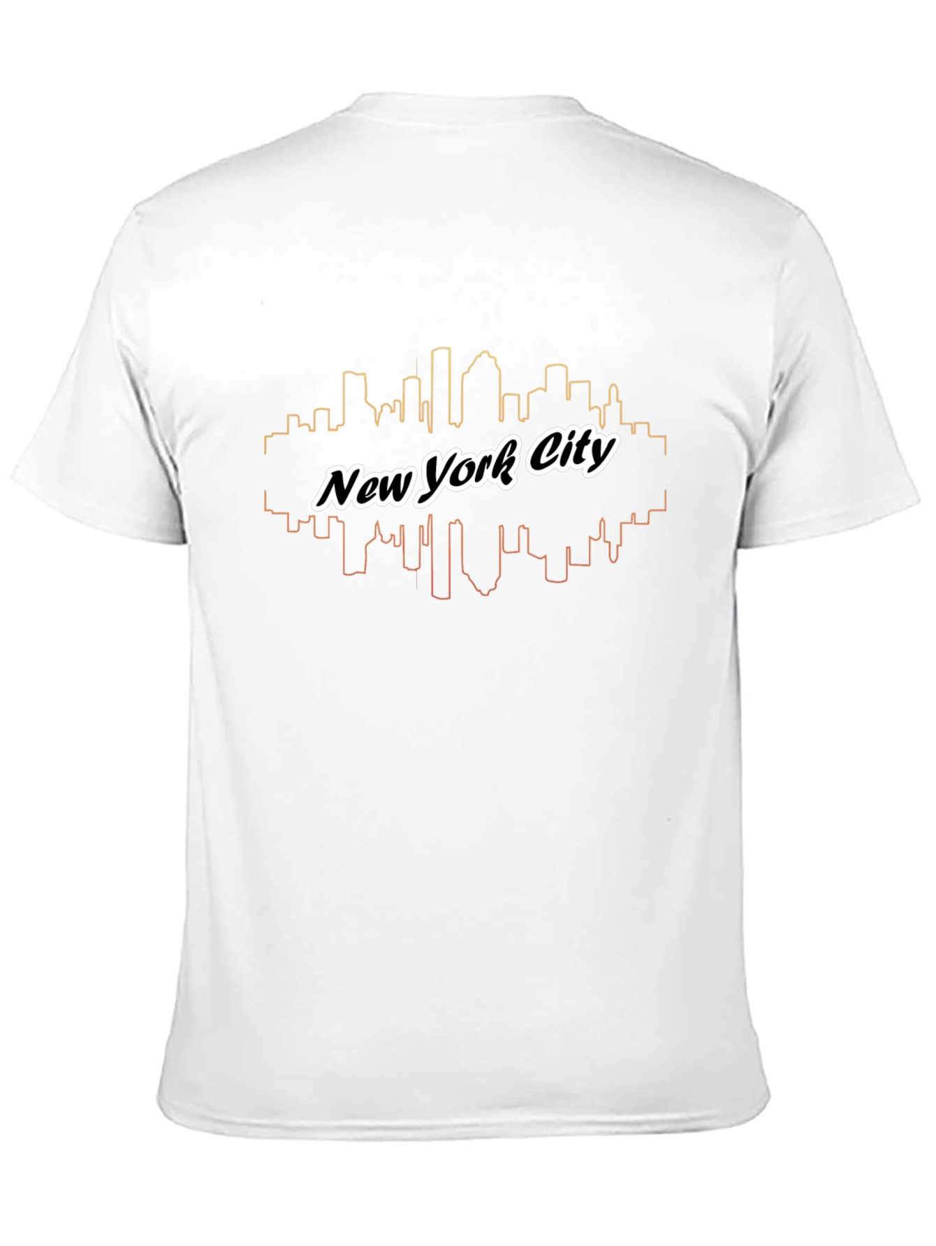 New York City Skyline Graphic Tee - Black