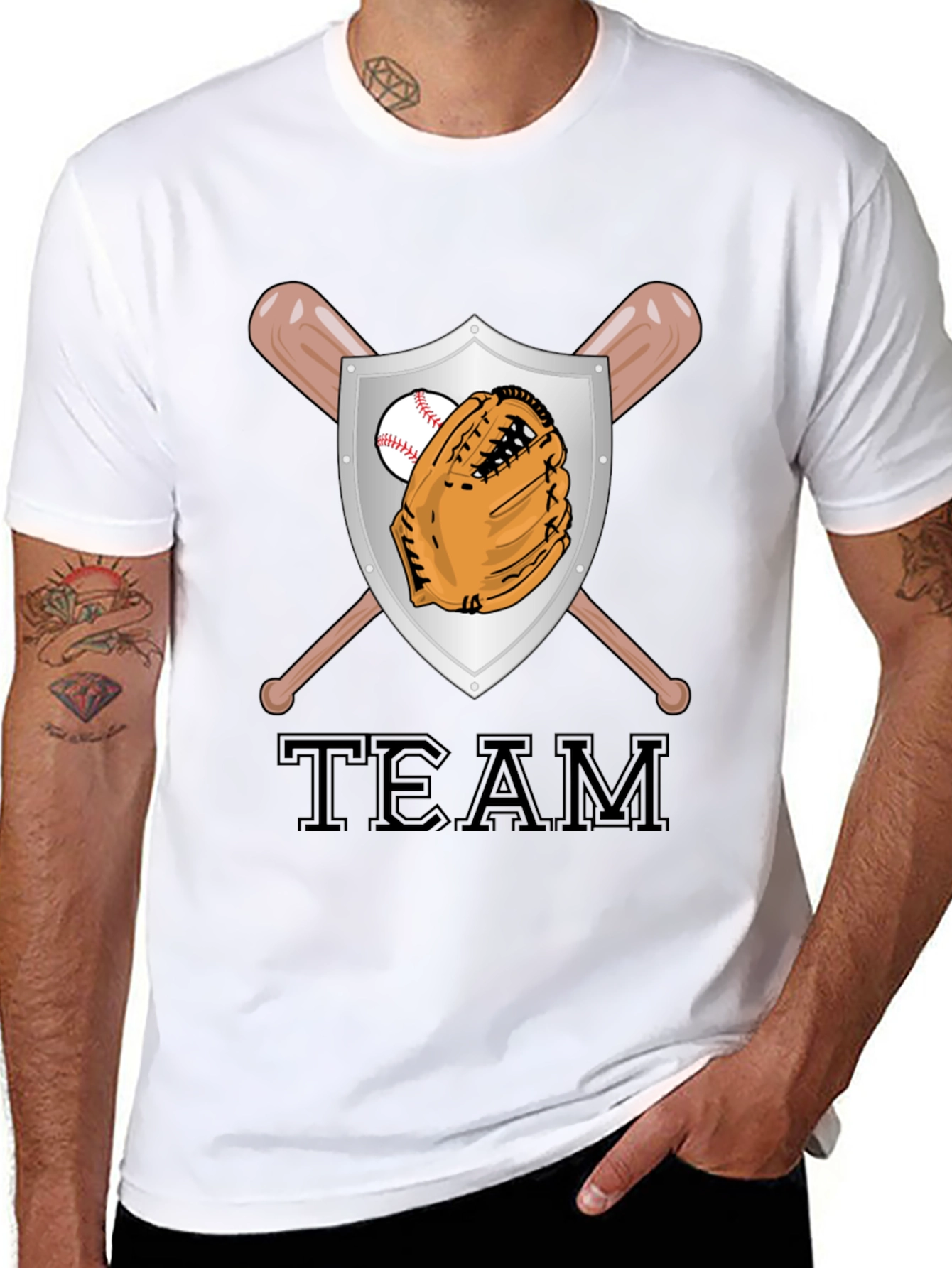 Baseball Team Shield Graphic Tee