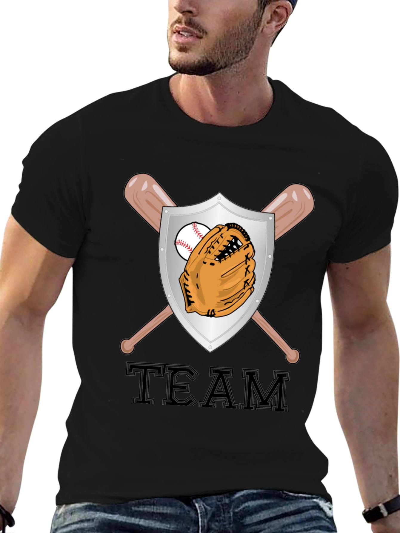 Baseball Team Shield Graphic Tee