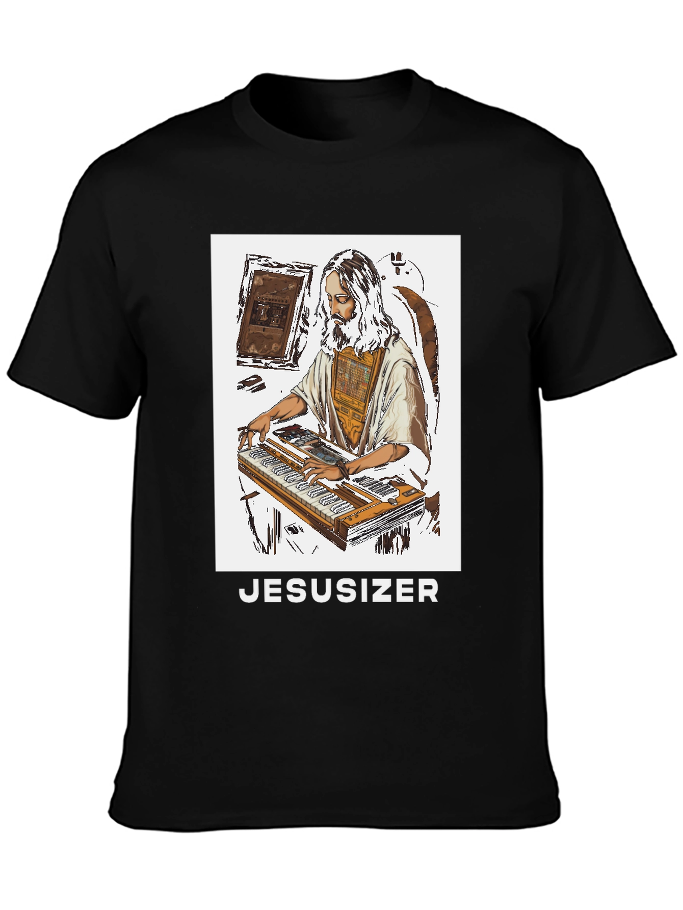 Jesusizer Black T-Shirt - Unique Design