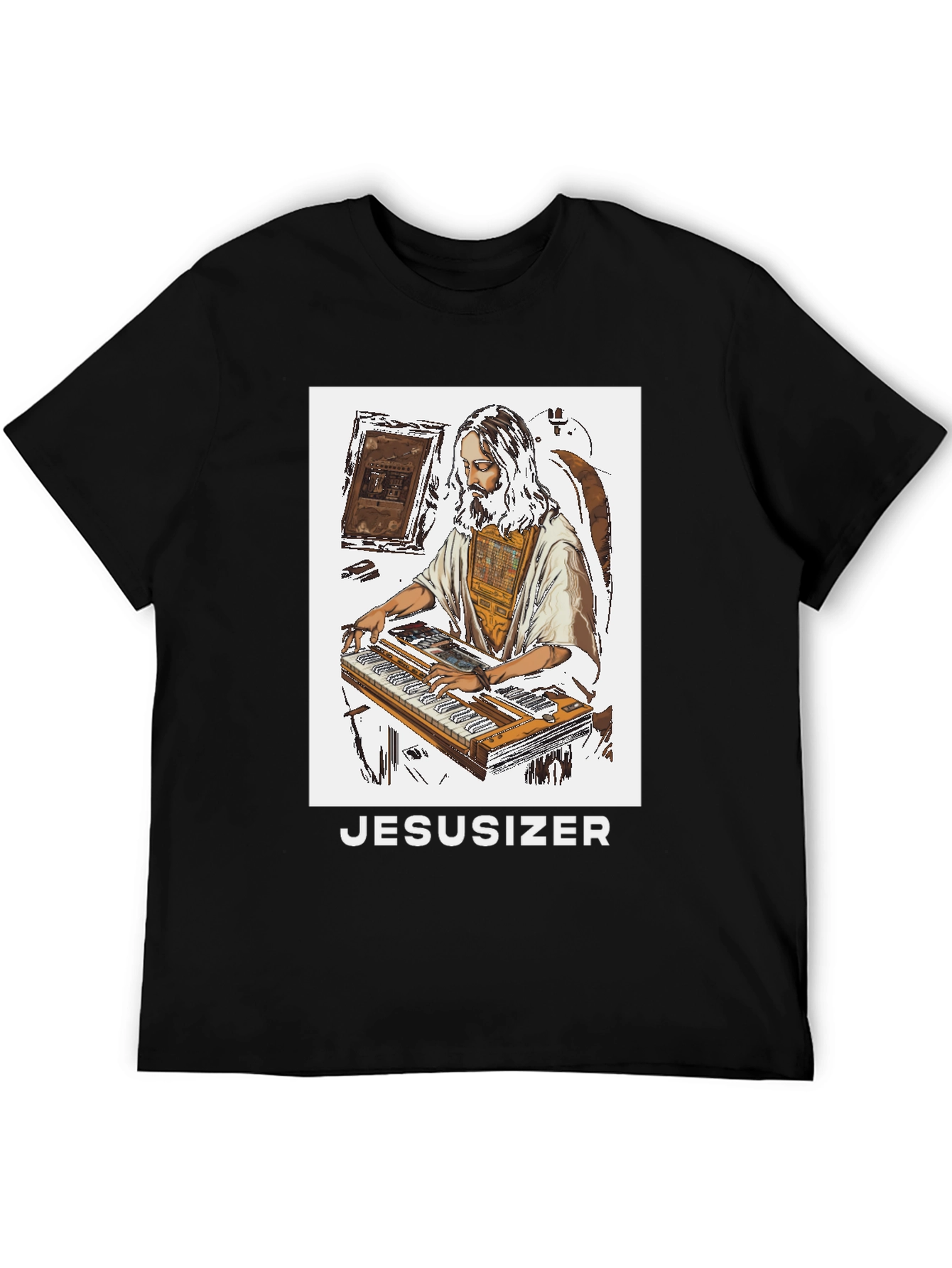 Jesusizer Black T-Shirt - Unique Design
