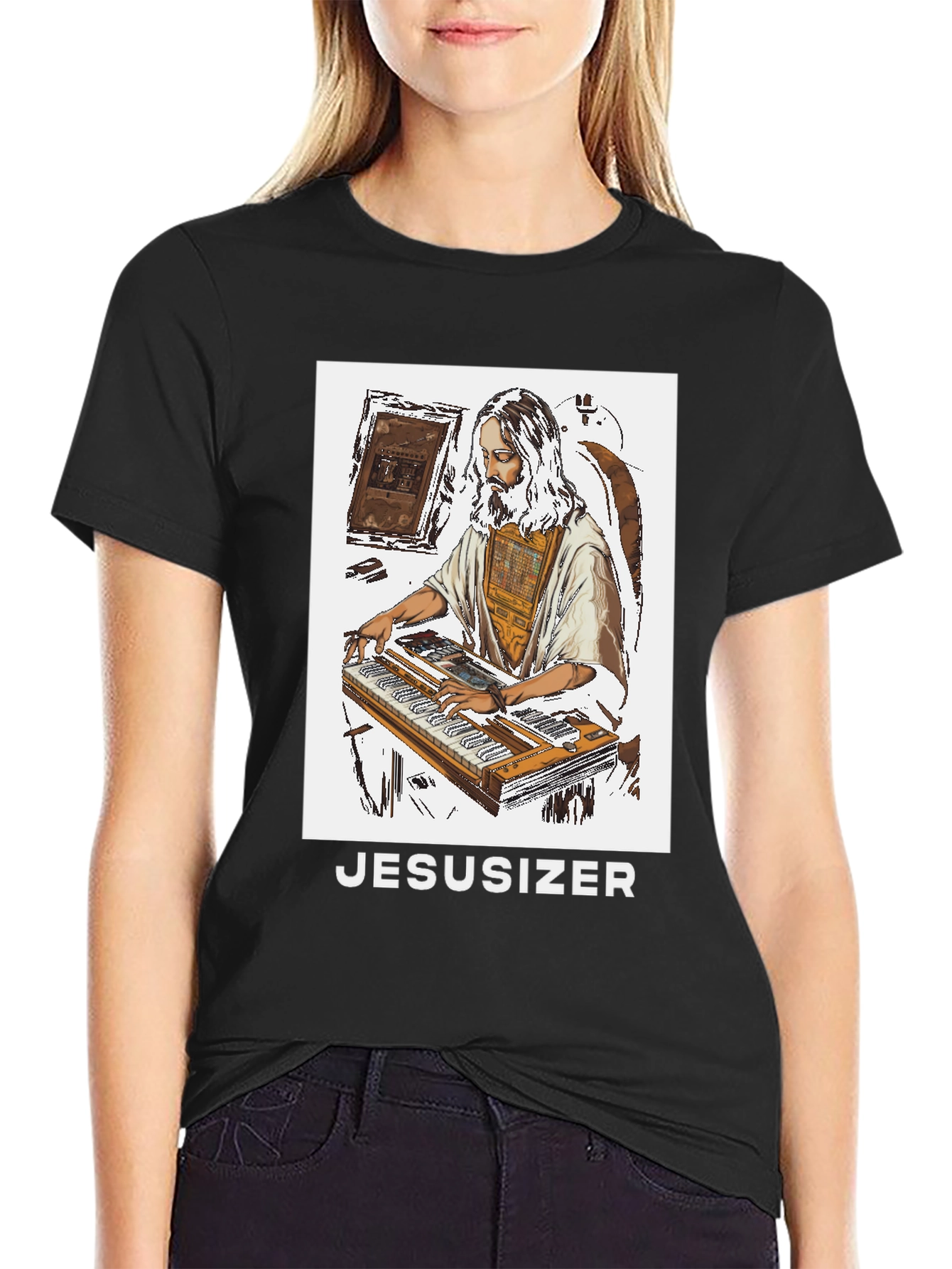 Jesusizer Black T-Shirt - Unique Design