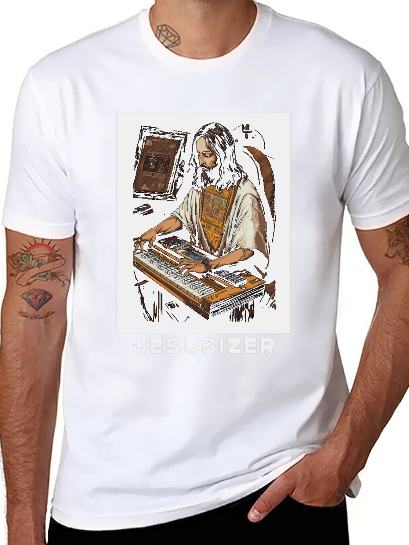 Jesusizer Black T-Shirt - Unique Design