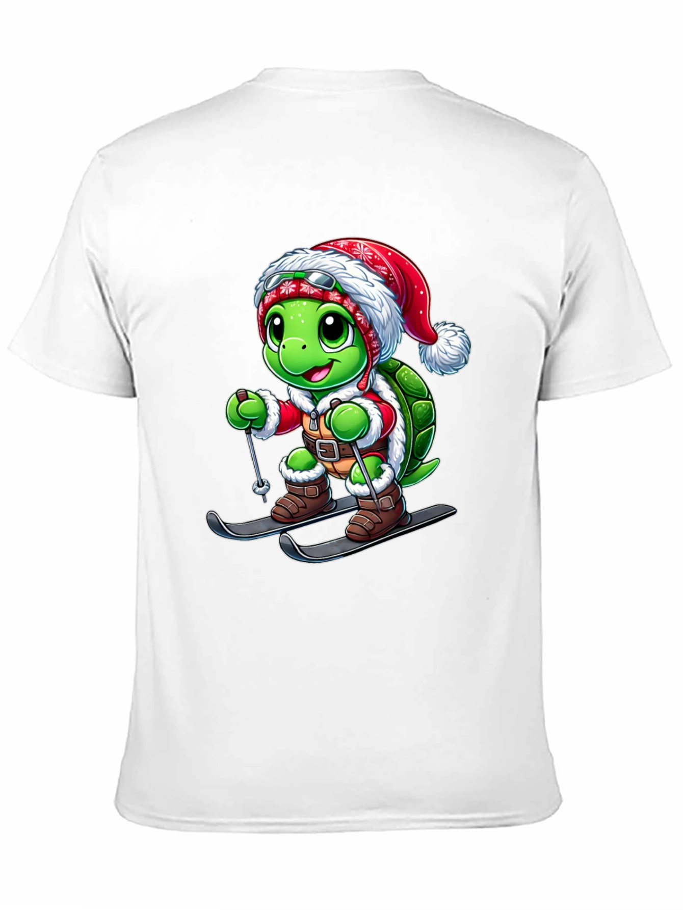 Festive Turtle Ski T-Shirt