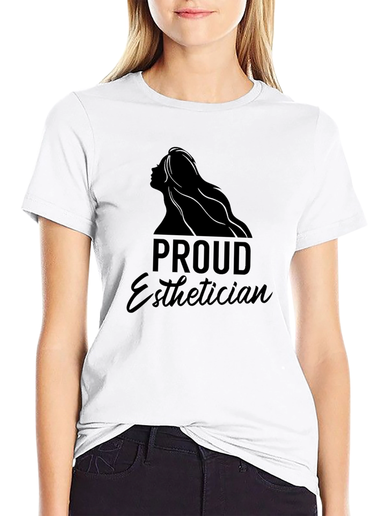 Proud Esthetician Black T-Shirt