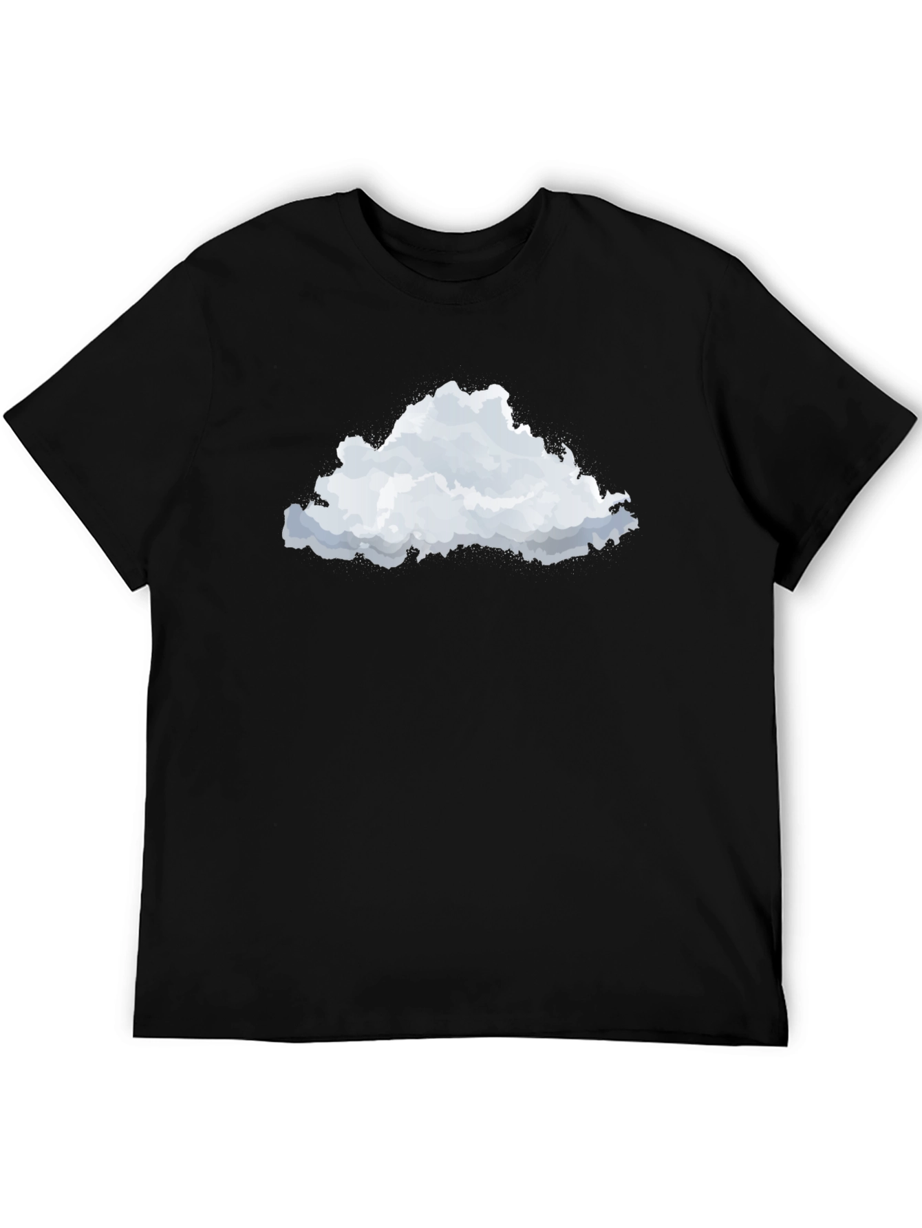Cloud Graphic Black T-Shirt - Stylish Comfort