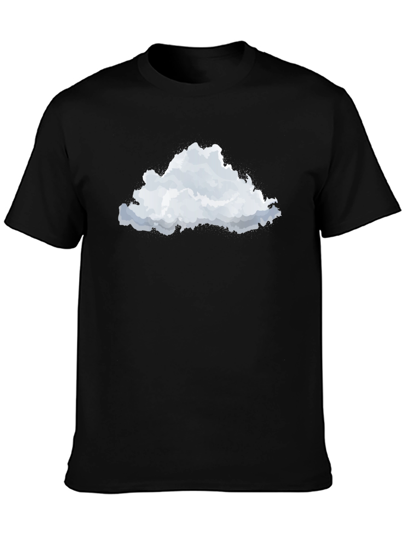 Cloud Graphic Black T-Shirt - Stylish Comfort