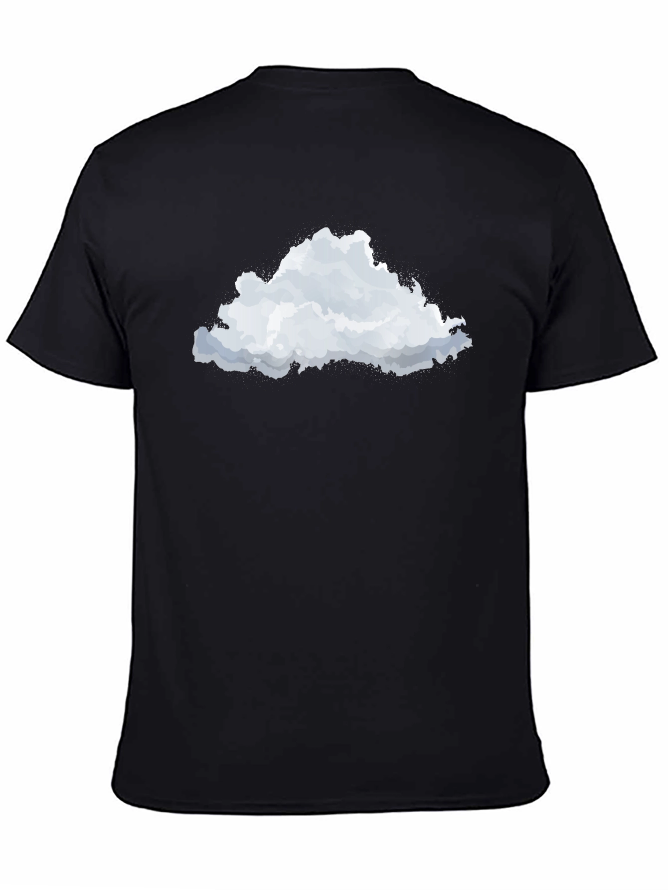 Cloud Graphic Black T-Shirt - Stylish Comfort