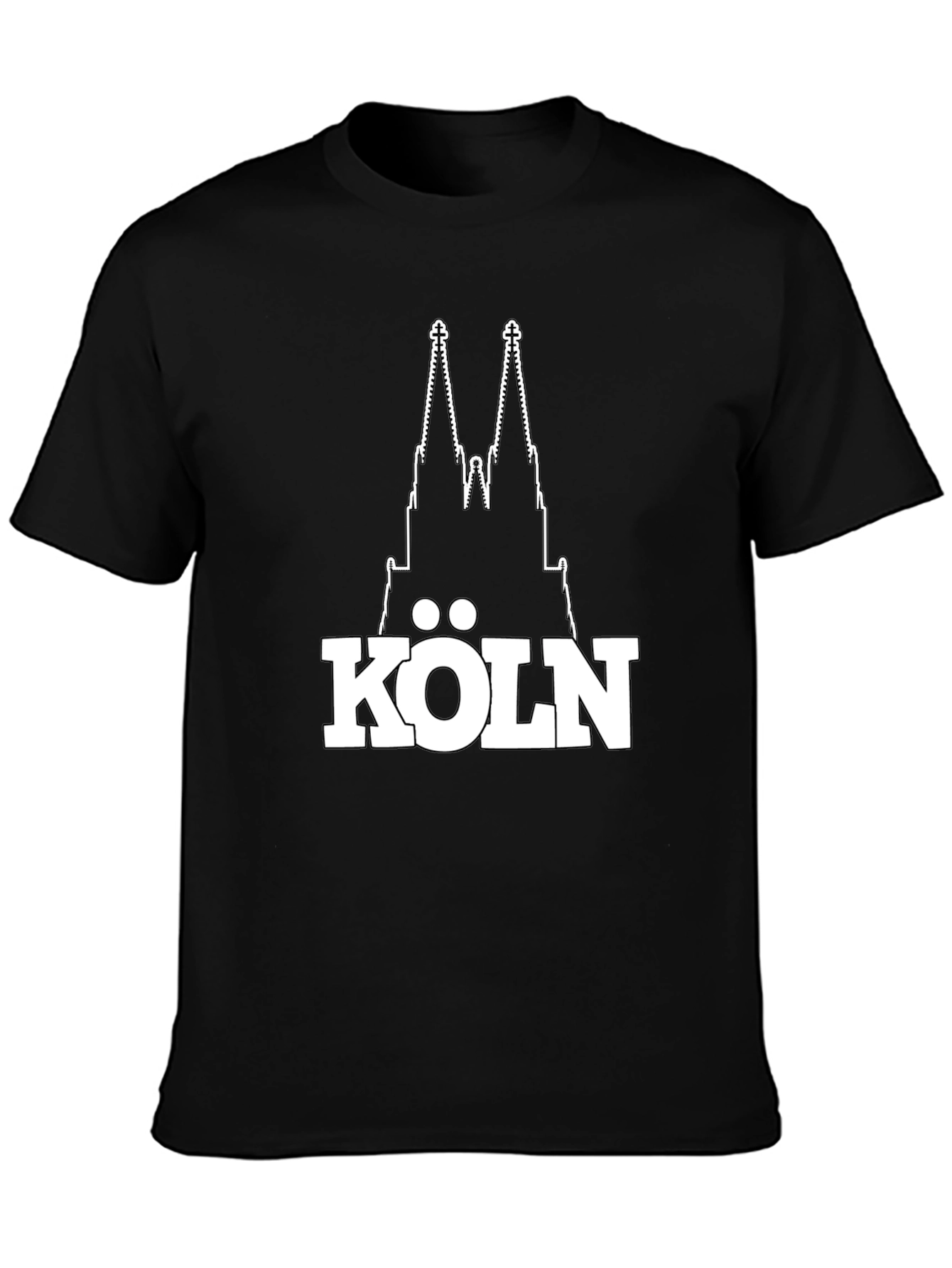 Cologne Cathedral Graphic T-Shirt - Black