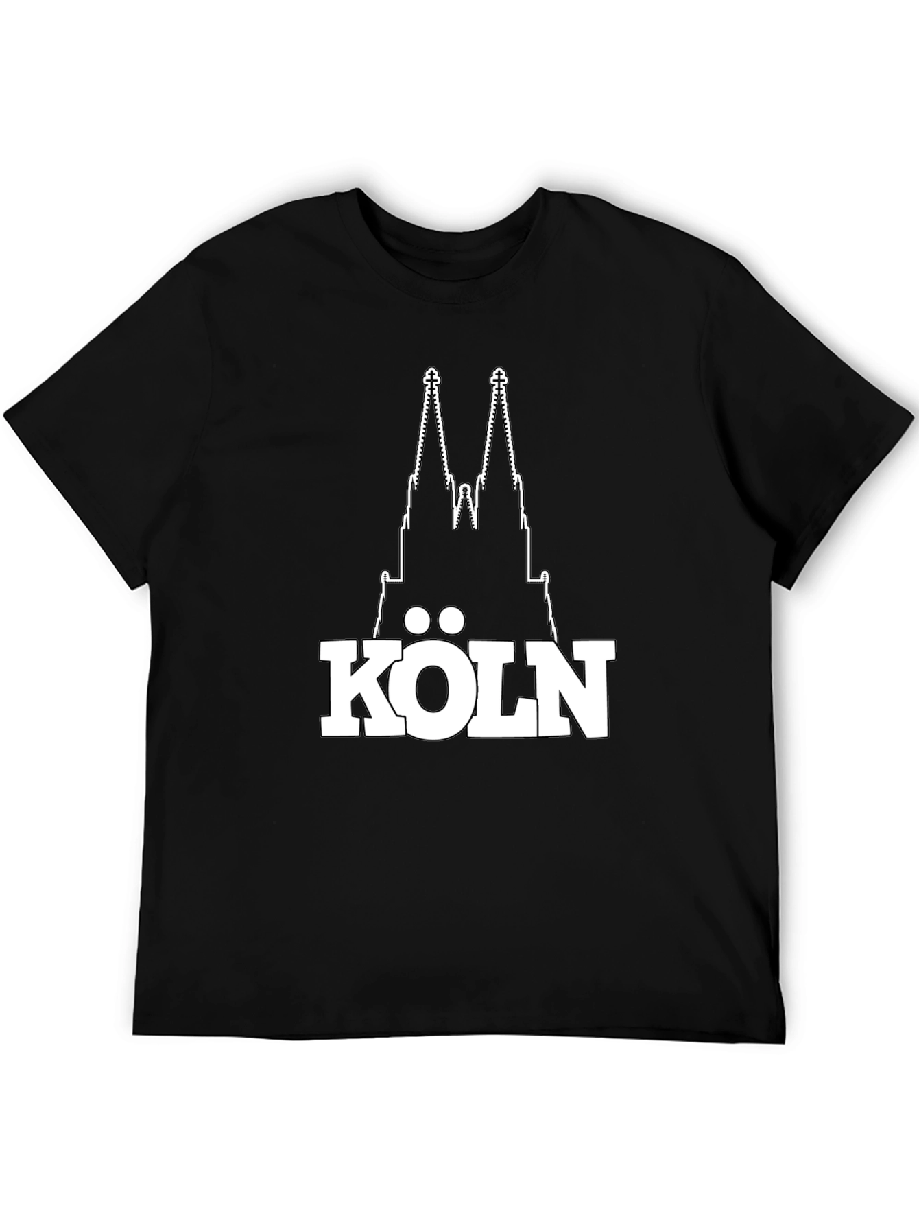 Cologne Cathedral Graphic T-Shirt - Black