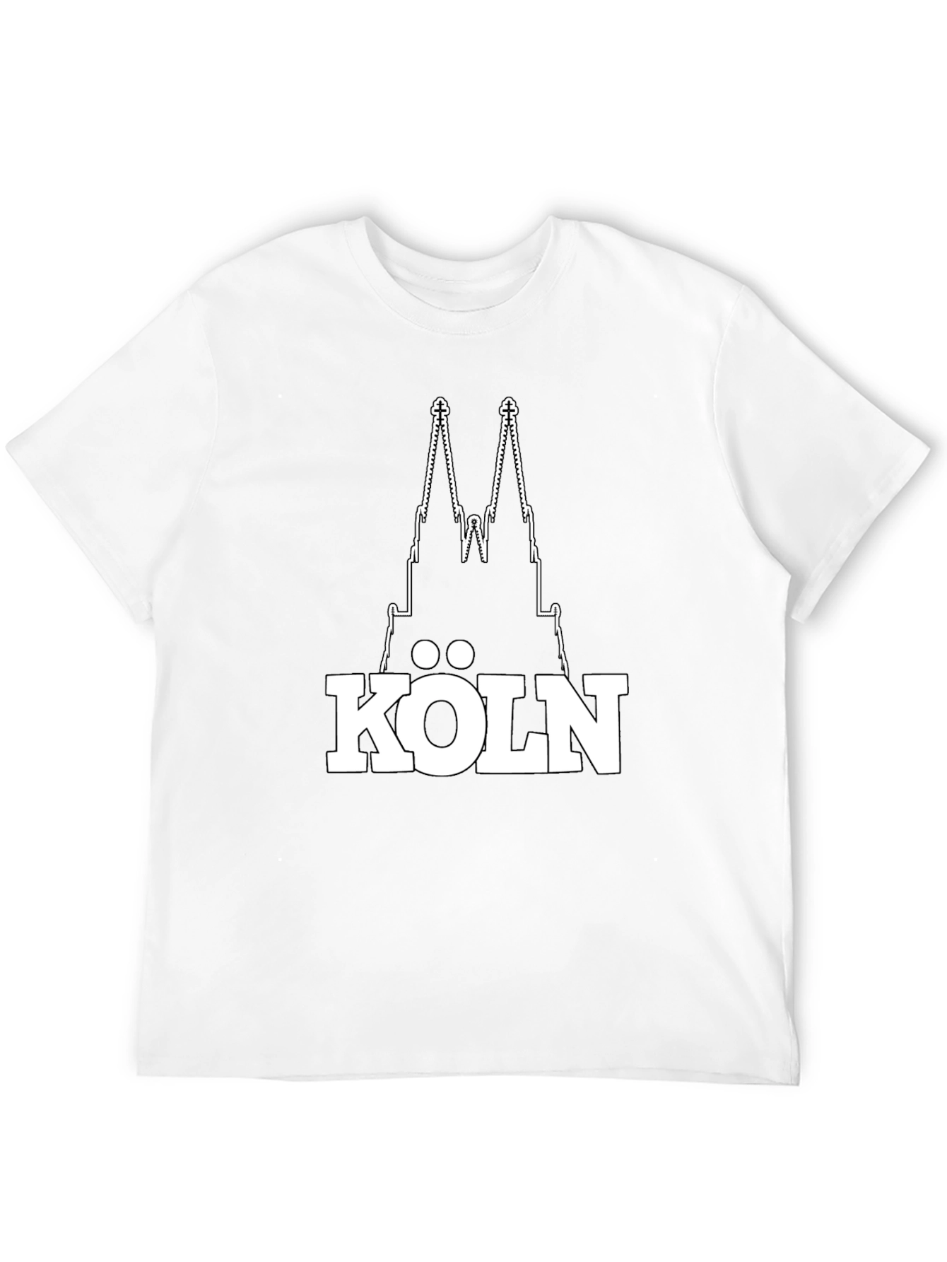 Cologne Cathedral Graphic T-Shirt - Black