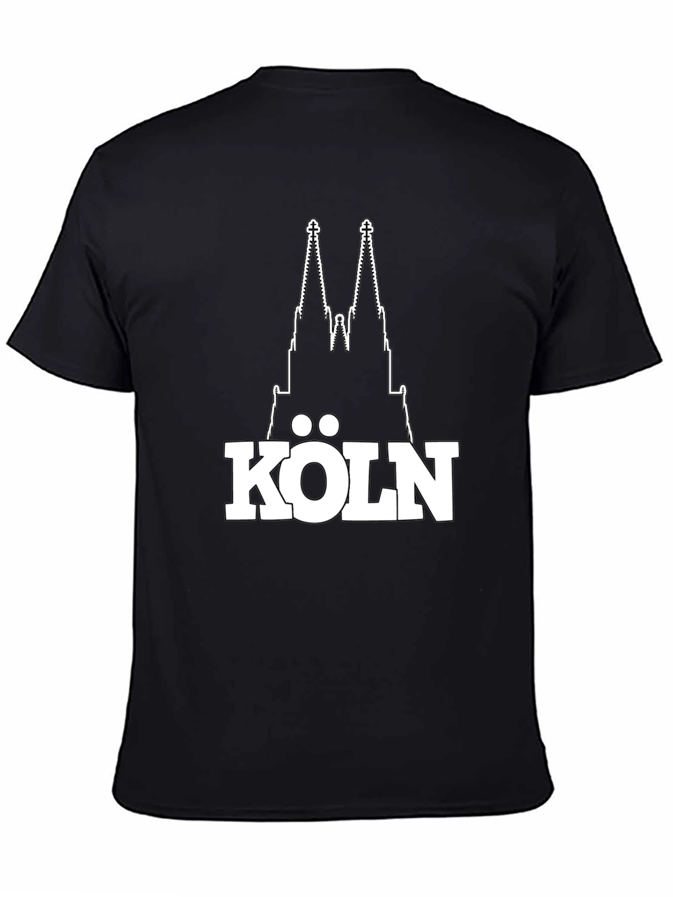 Cologne Cathedral Graphic T-Shirt - Black