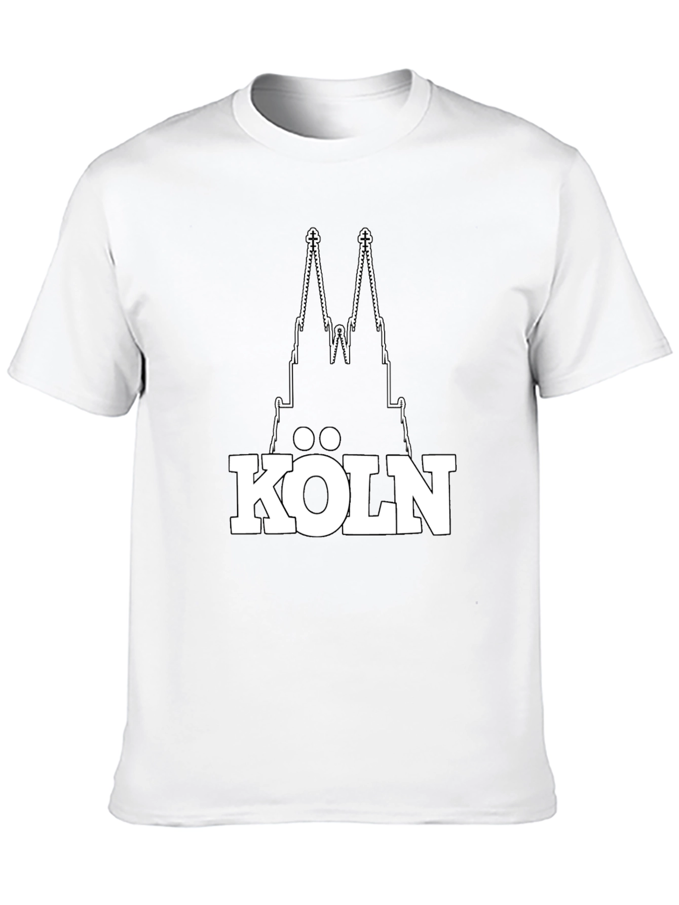 Cologne Cathedral Graphic T-Shirt - Black