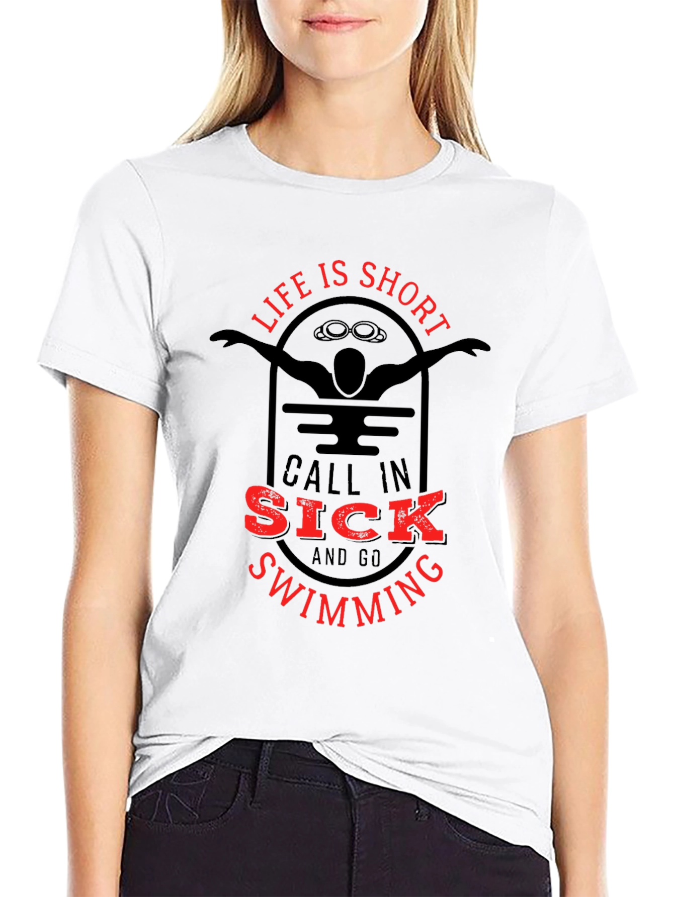 Life is Short Go Swimming T-Shirt