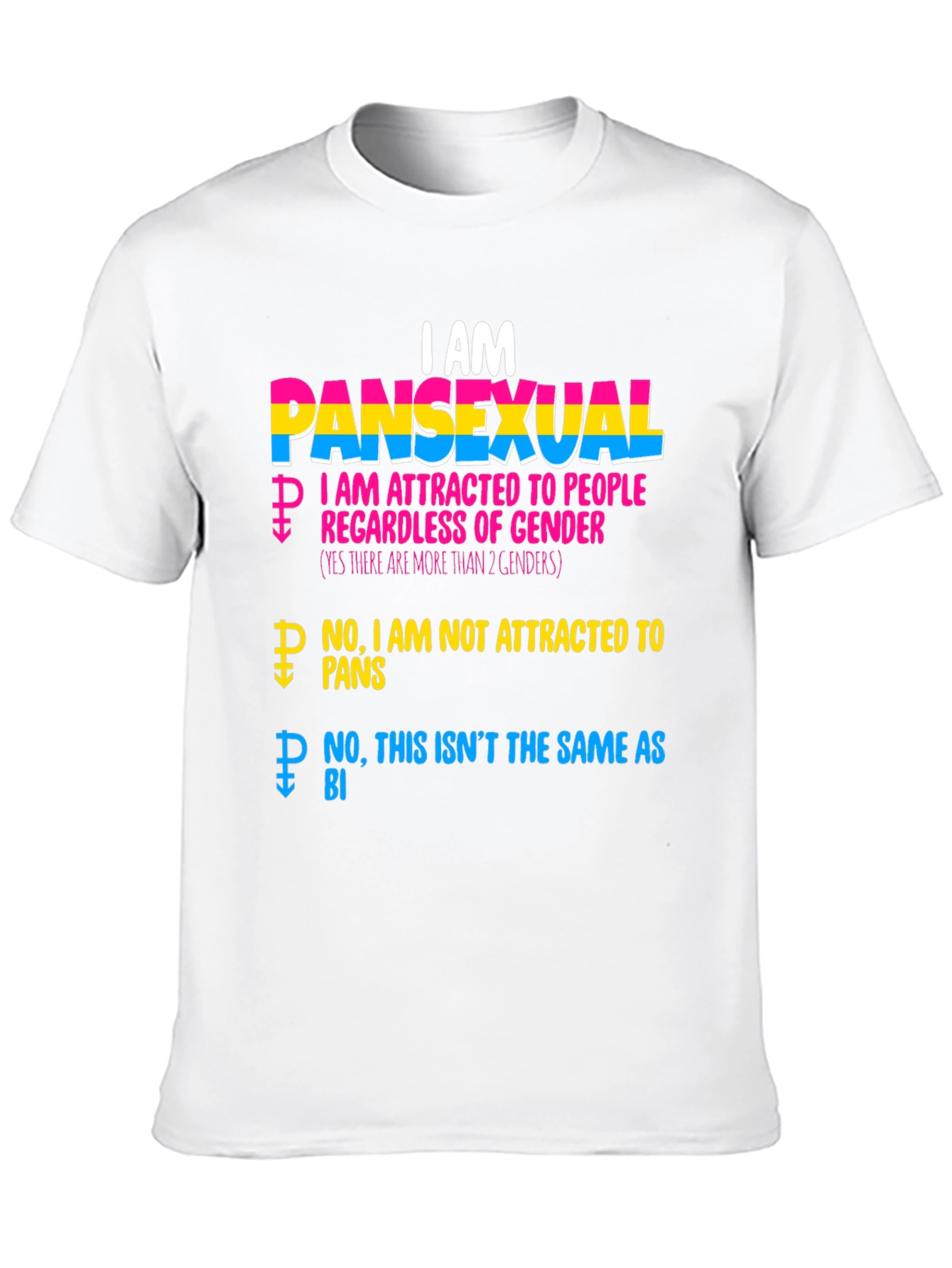 I AM Pansexual Pride T-Shirt Gender Inclusive