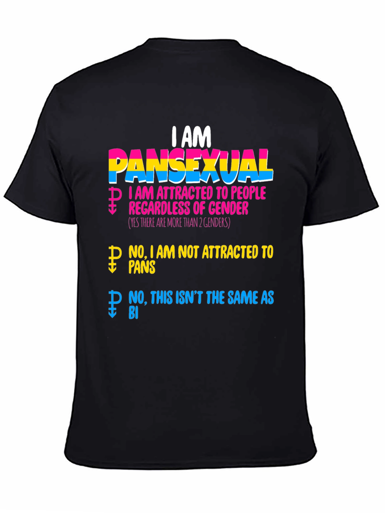 I AM Pansexual Pride T-Shirt Gender Inclusive