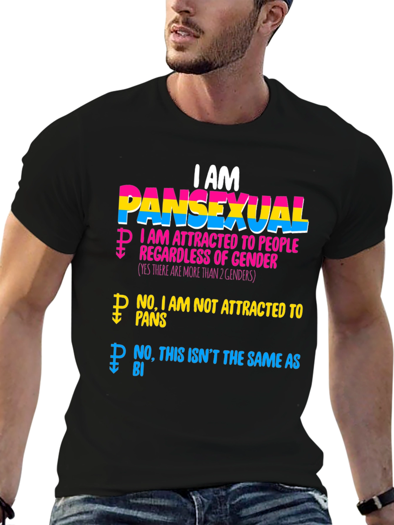 I AM Pansexual Pride T-Shirt Gender Inclusive