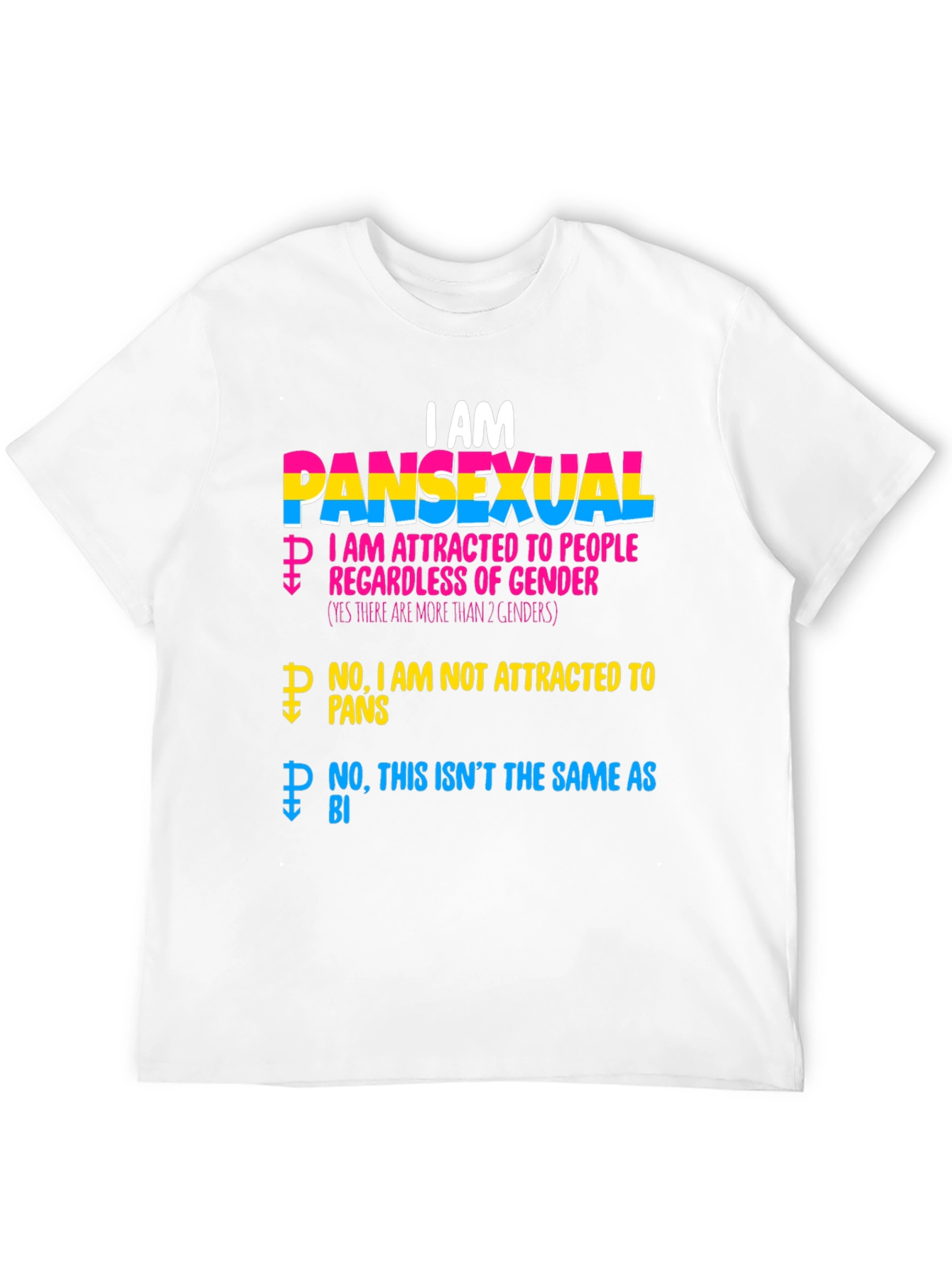 I AM Pansexual Pride T-Shirt Gender Inclusive