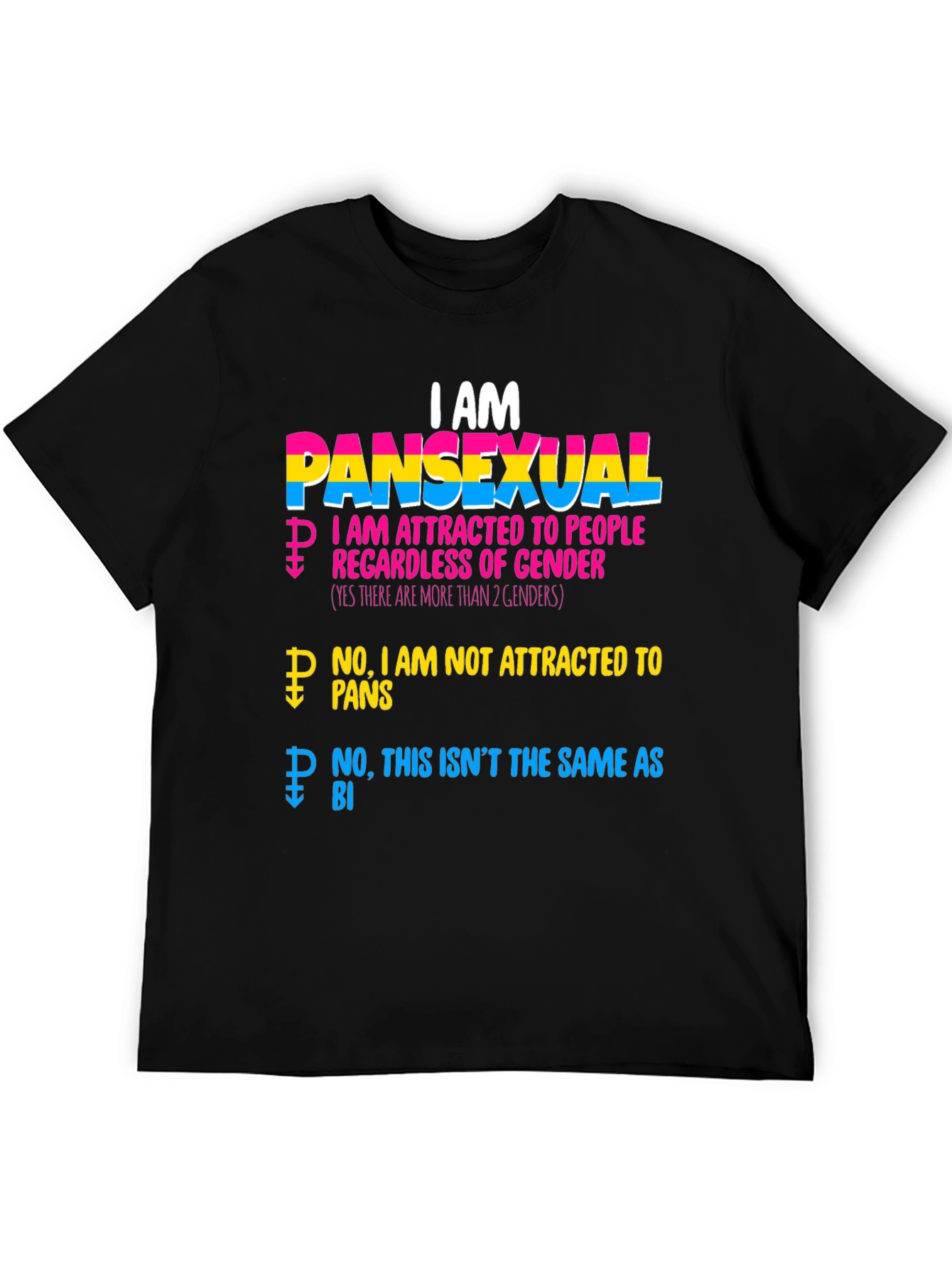 I AM Pansexual Pride T-Shirt Gender Inclusive
