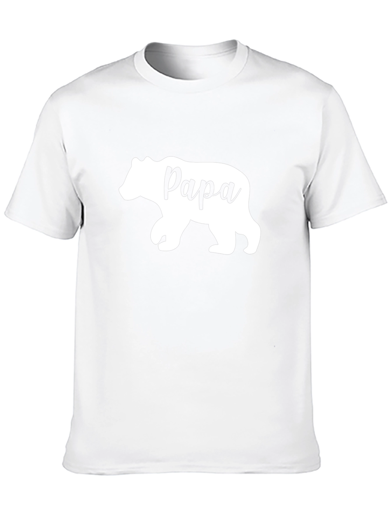 Papa Bear Graphic Tee - Black Cotton Comfort