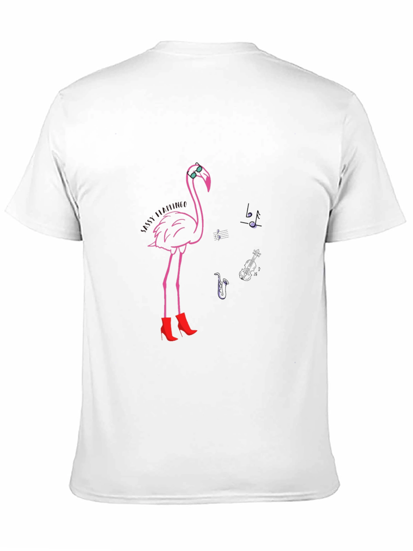 Funky Flamingo T-Shirt - Black