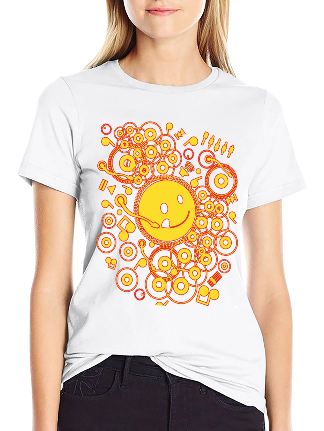Smiley DJ Graphic T-Shirt