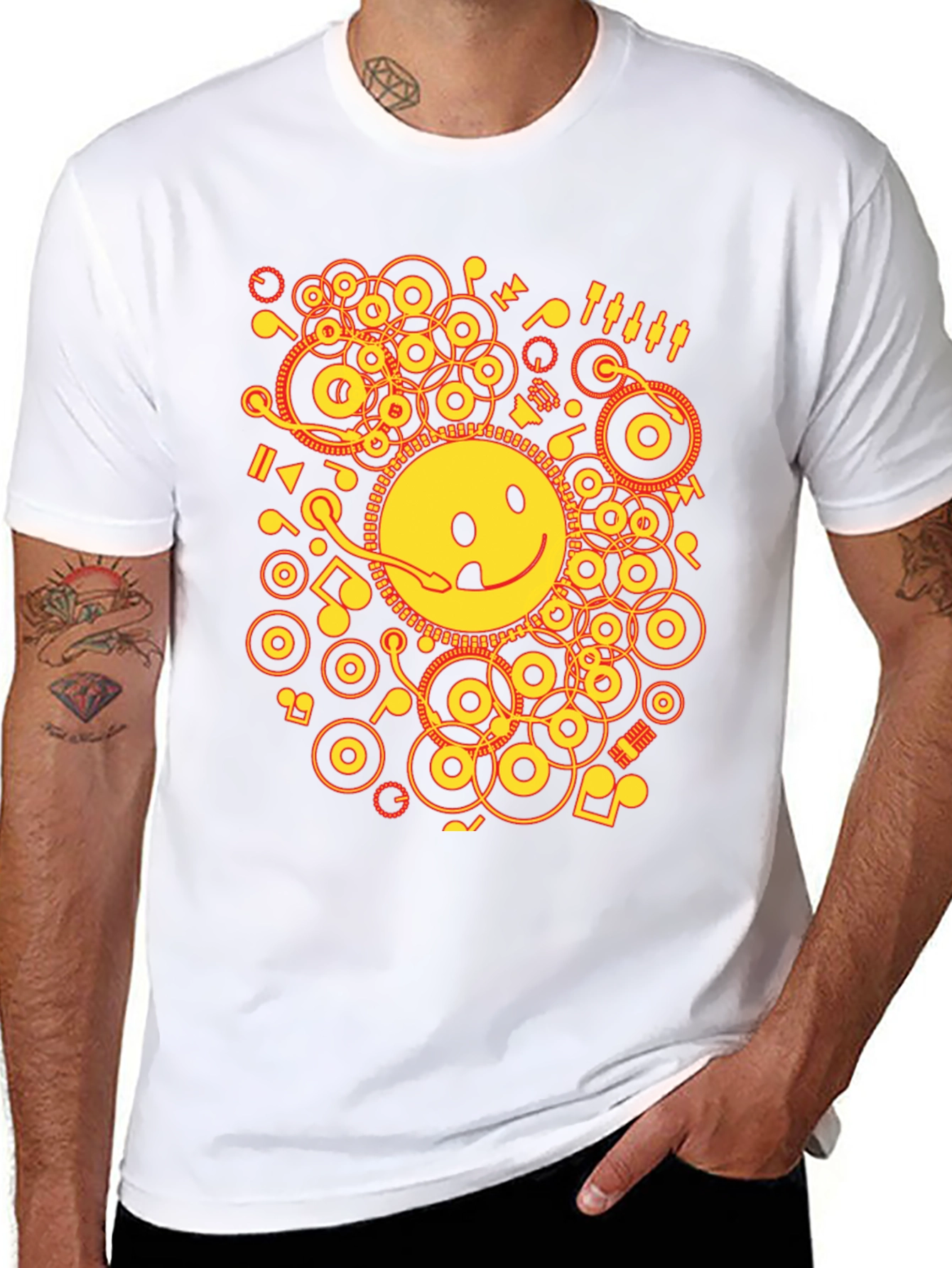 Smiley DJ Graphic T-Shirt
