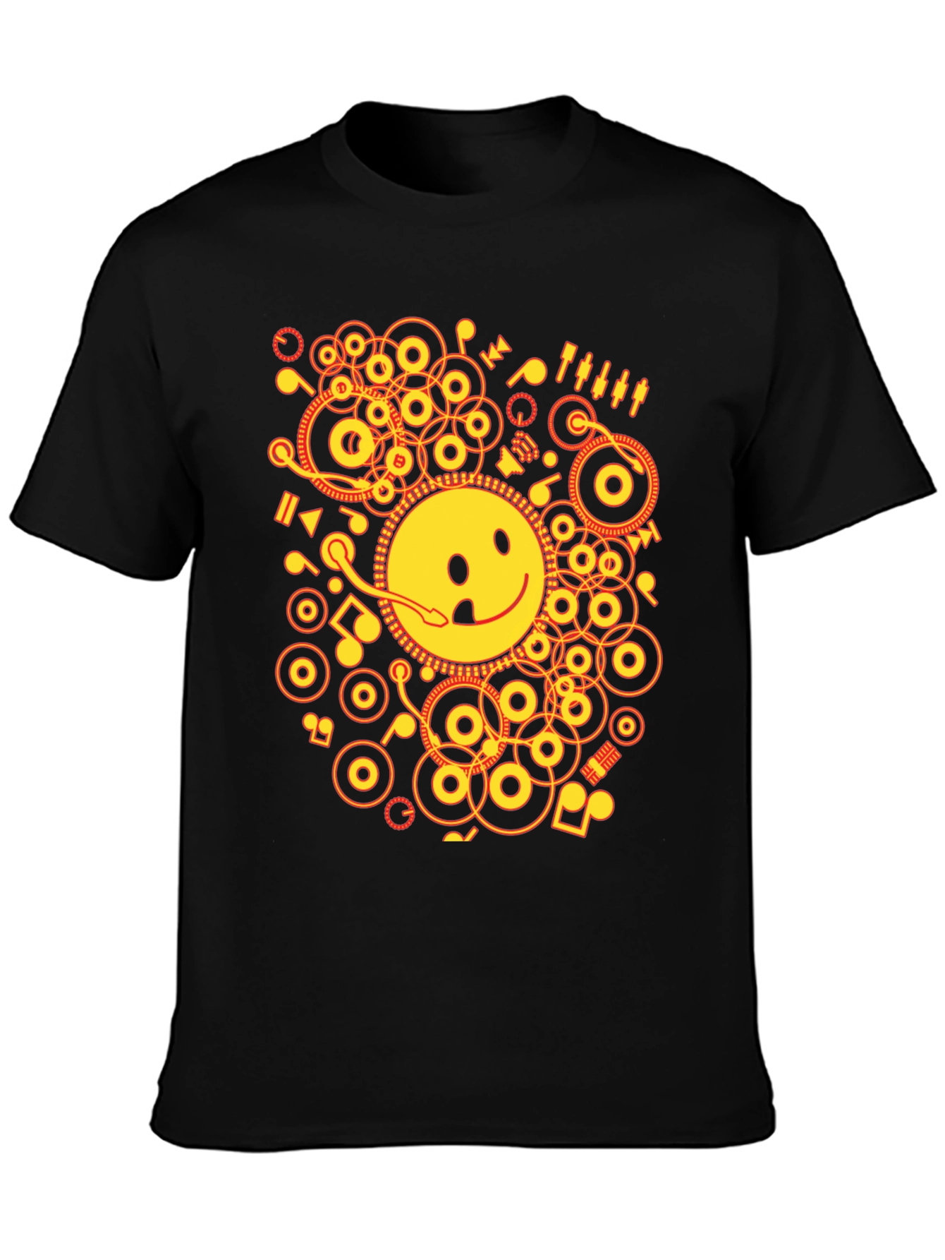 Smiley DJ Graphic T-Shirt