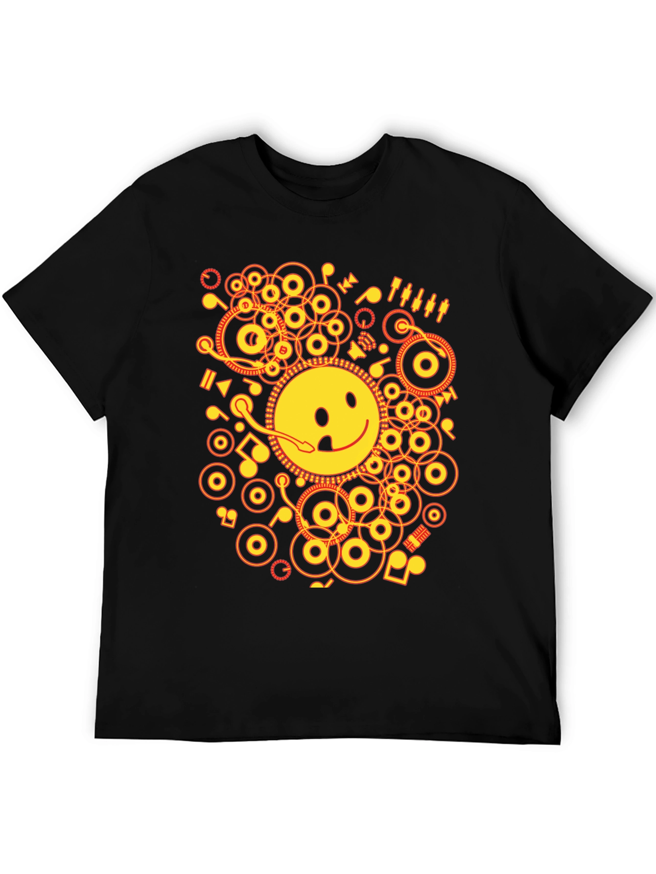 Smiley DJ Graphic T-Shirt