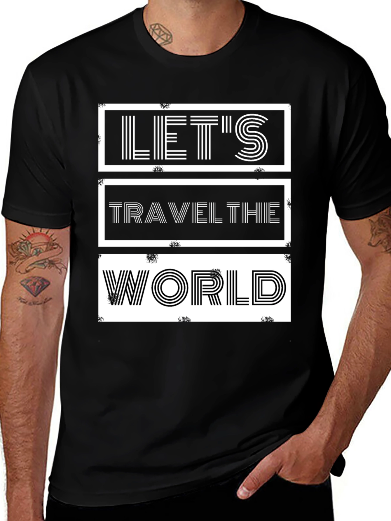 Lets Travel The World Graphic T-Shirt