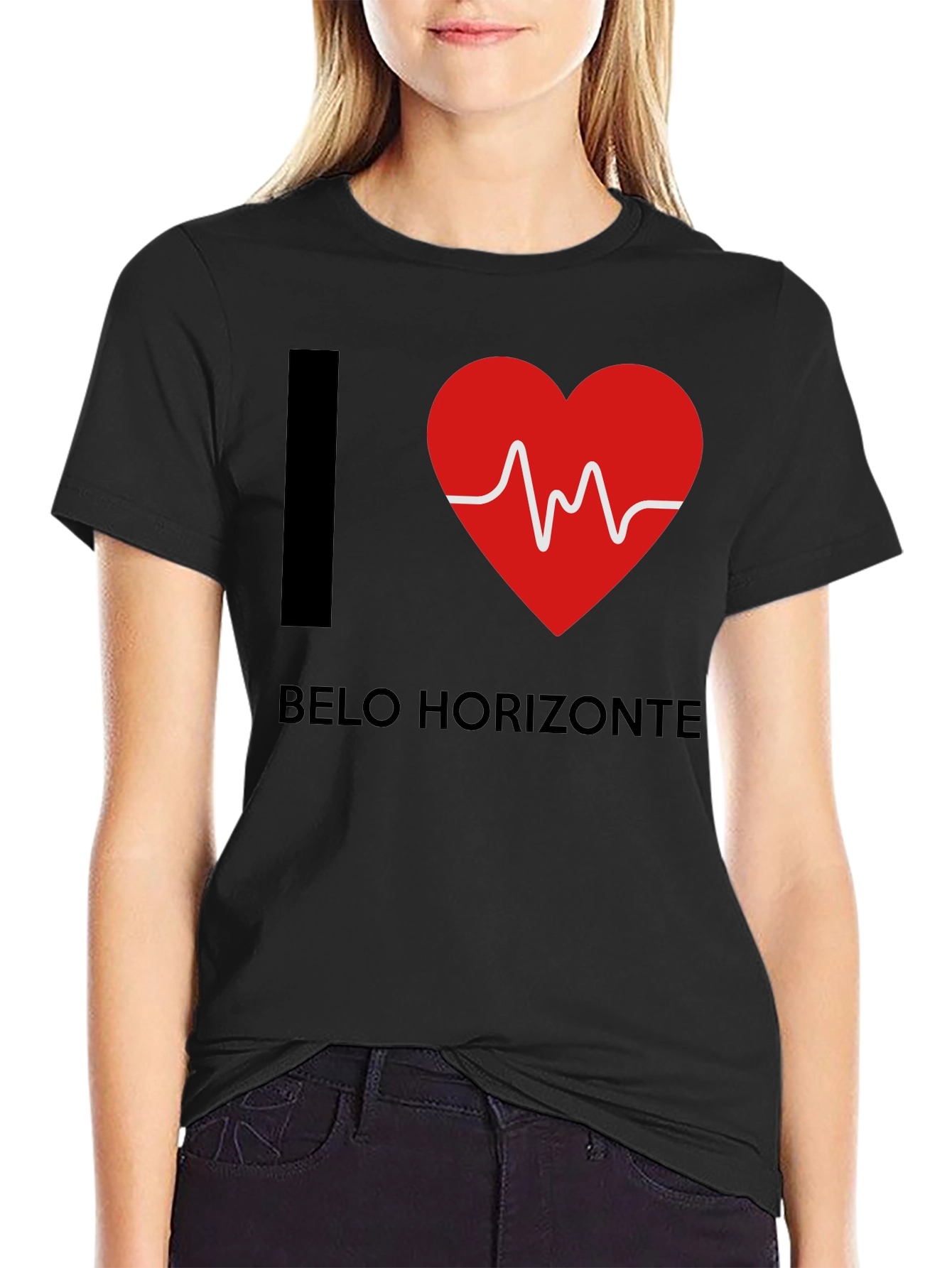 I Love Belo Horizonte Heartbeat T-Shirt