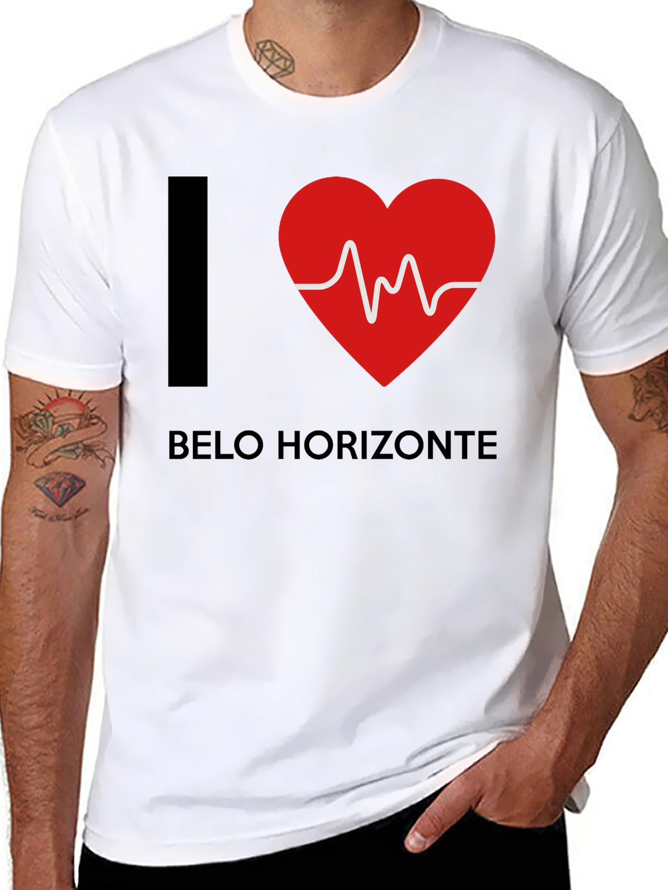 I Love Belo Horizonte Heartbeat T-Shirt
