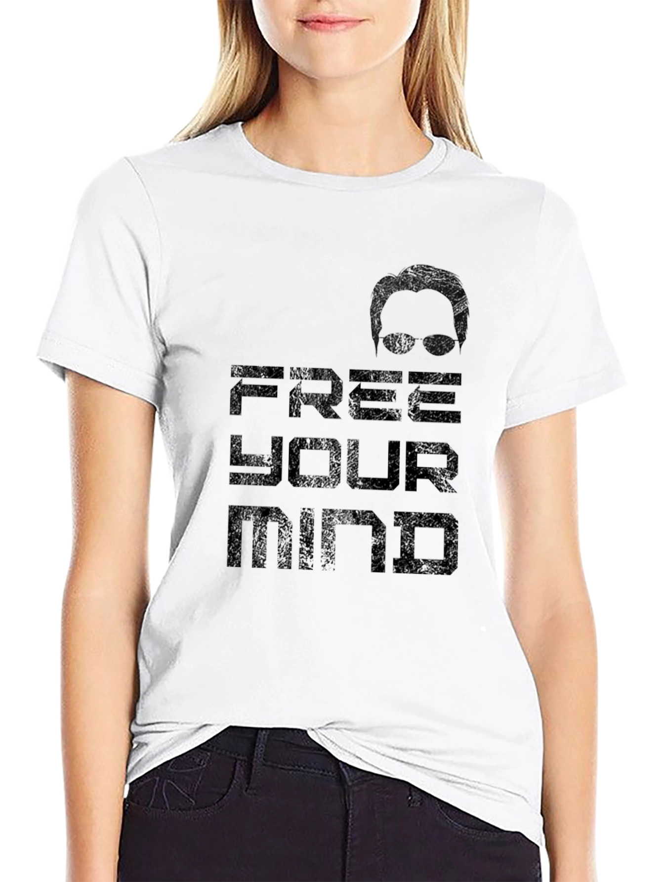 Free Your Mind Graphic T-Shirt - Black