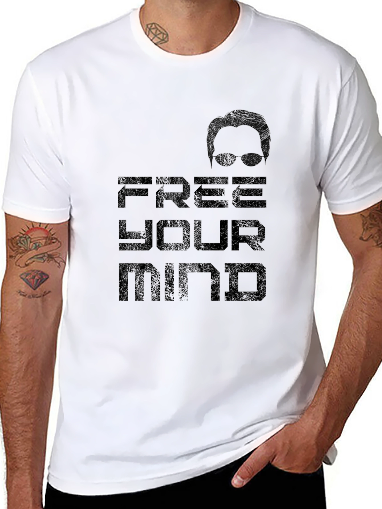 Free Your Mind Graphic T-Shirt - Black