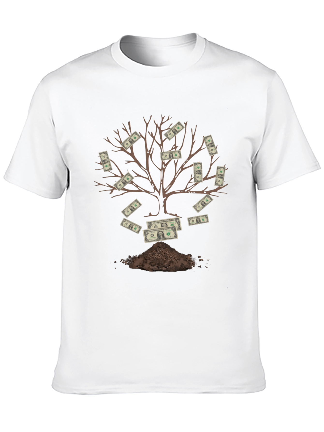 Money Tree Black T-Shirt Grow Your Wealth