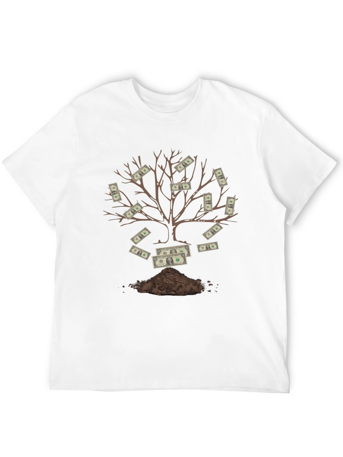 Money Tree Black T-Shirt Grow Your Wealth
