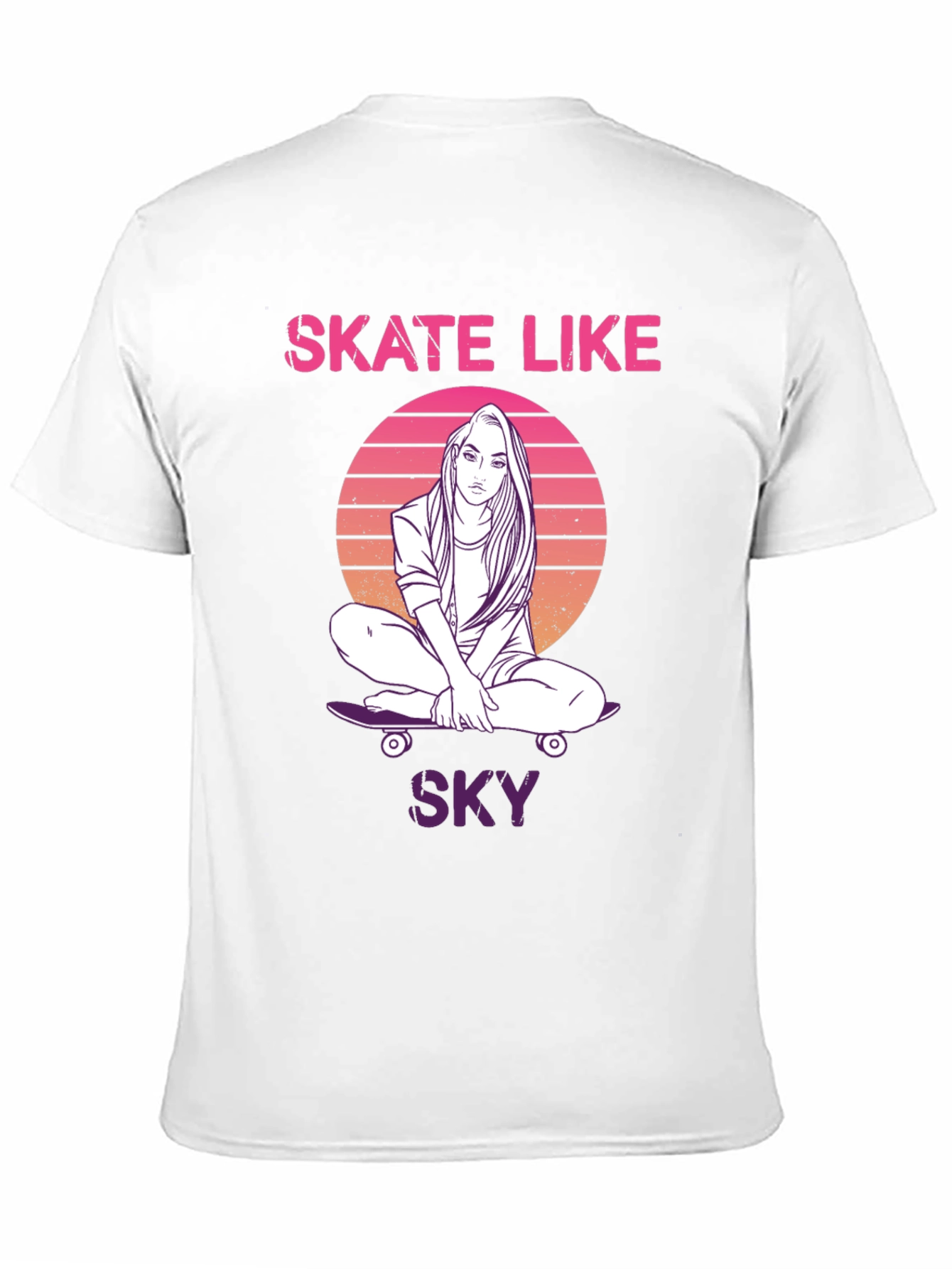 Skate Like Sky Black T-Shirt