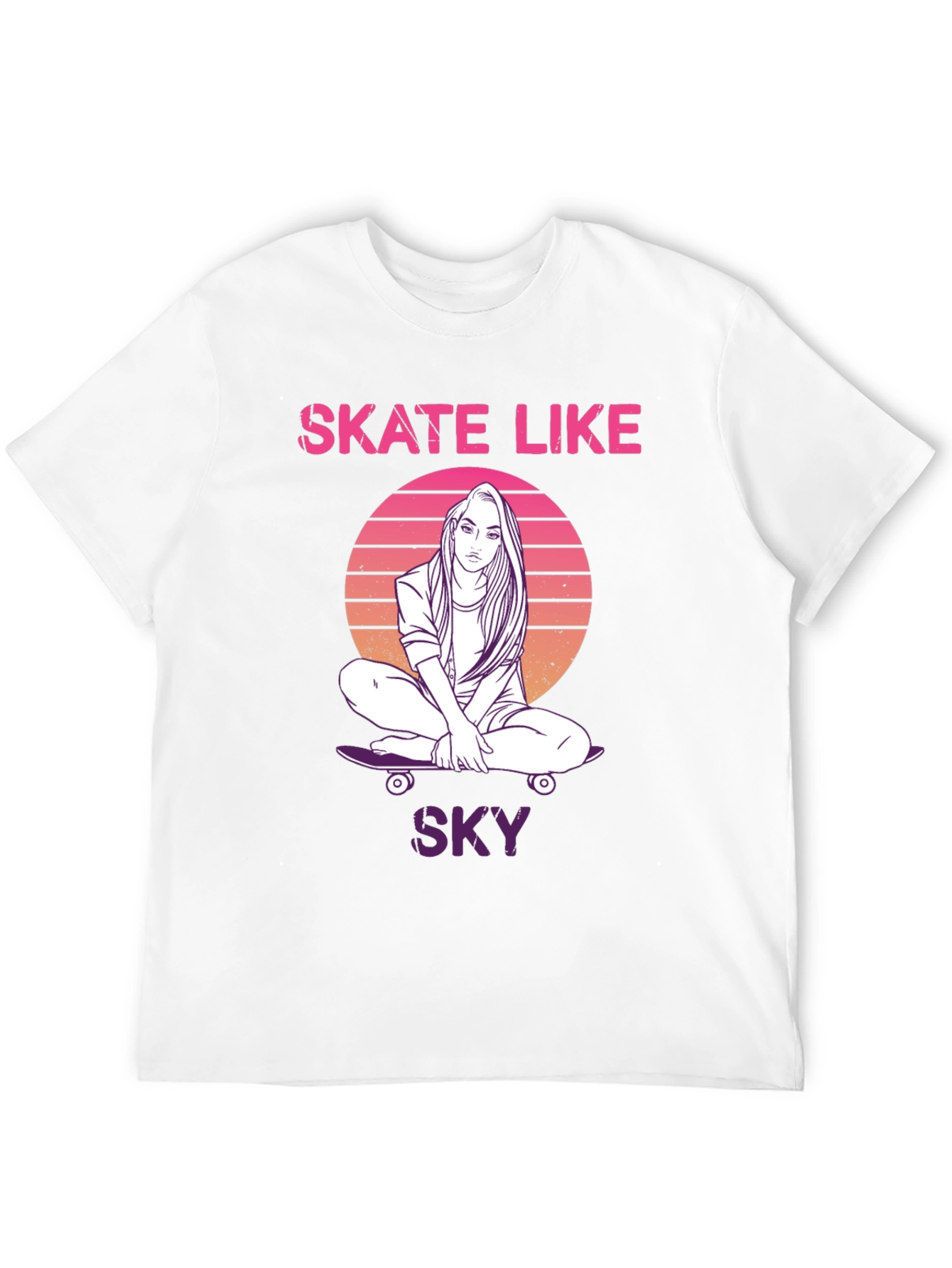 Skate Like Sky Black T-Shirt
