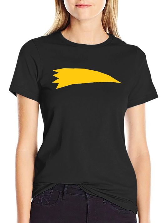 Black Tee with Yellow Comet Graphic