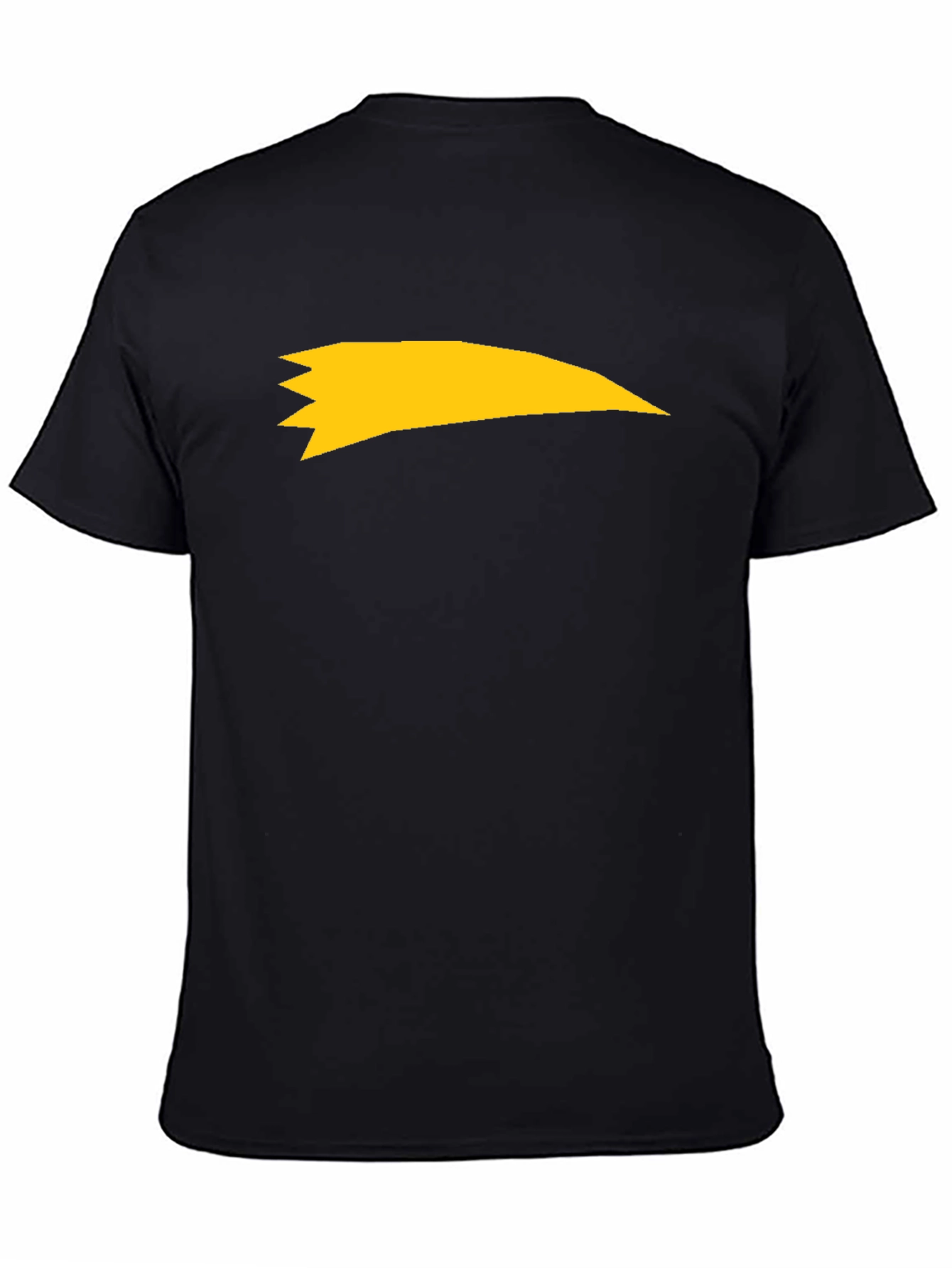 Black Tee with Yellow Comet Graphic