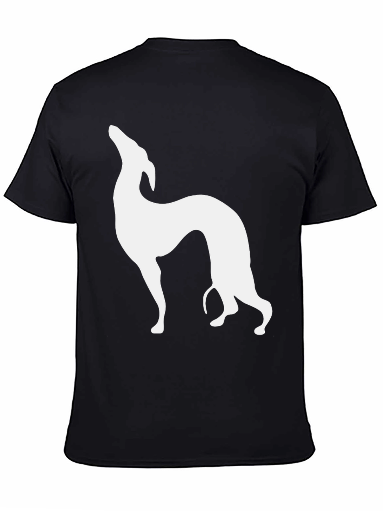 Greyhound Silhouette Black T-Shirt