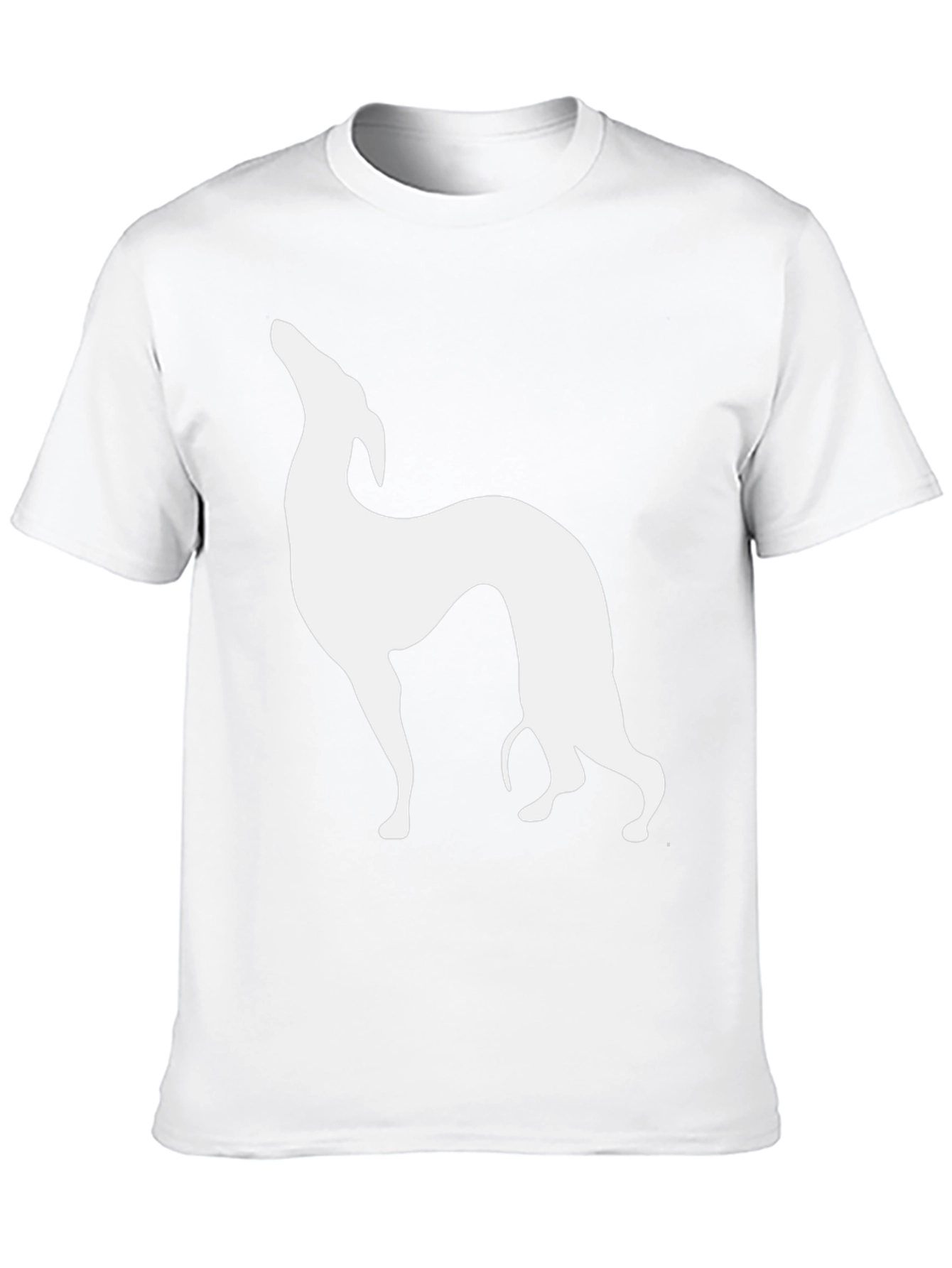 Greyhound Silhouette Black T-Shirt