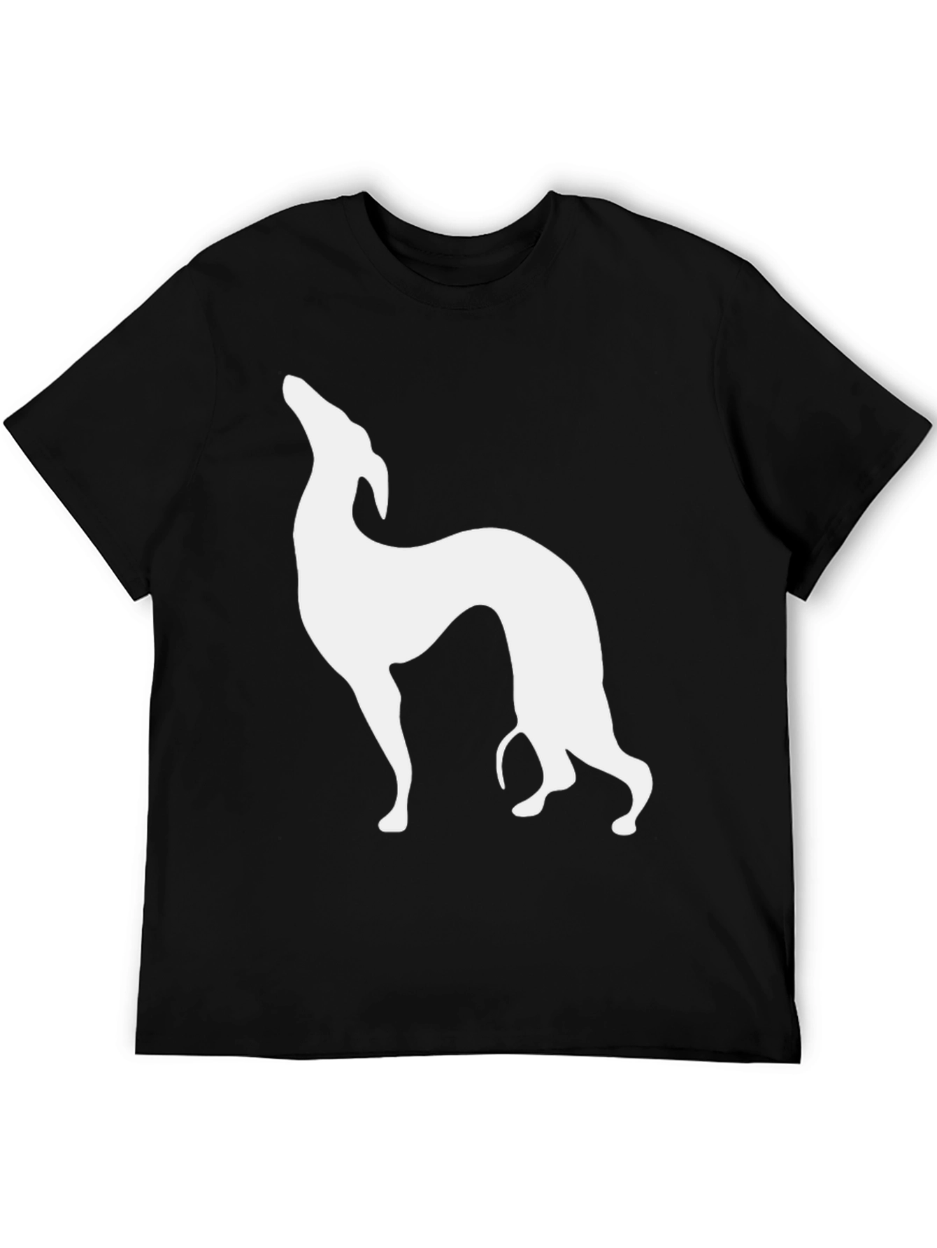 Greyhound Silhouette Black T-Shirt